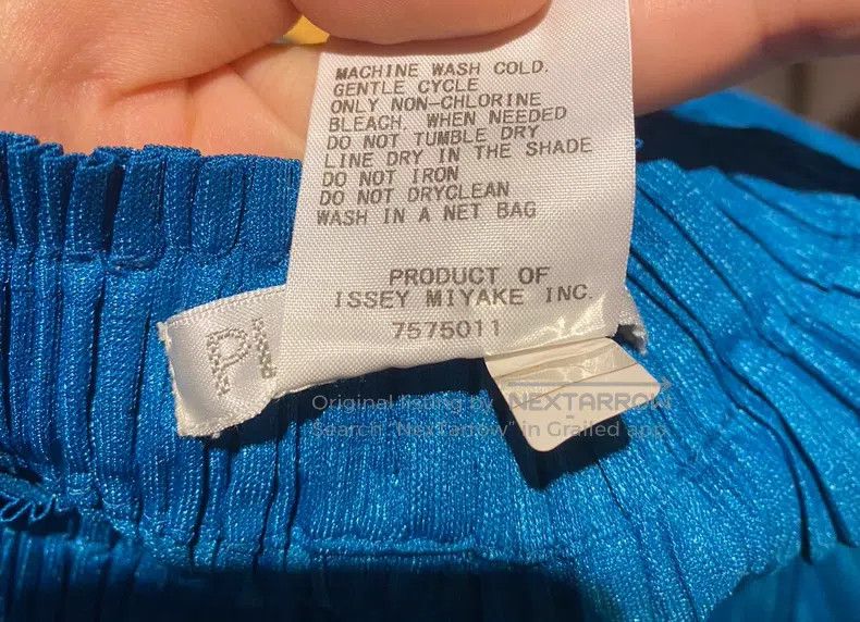 Issey Miyake Issey Miyake size:3 Blue Trousers Size 22" - 3 Thumbnail