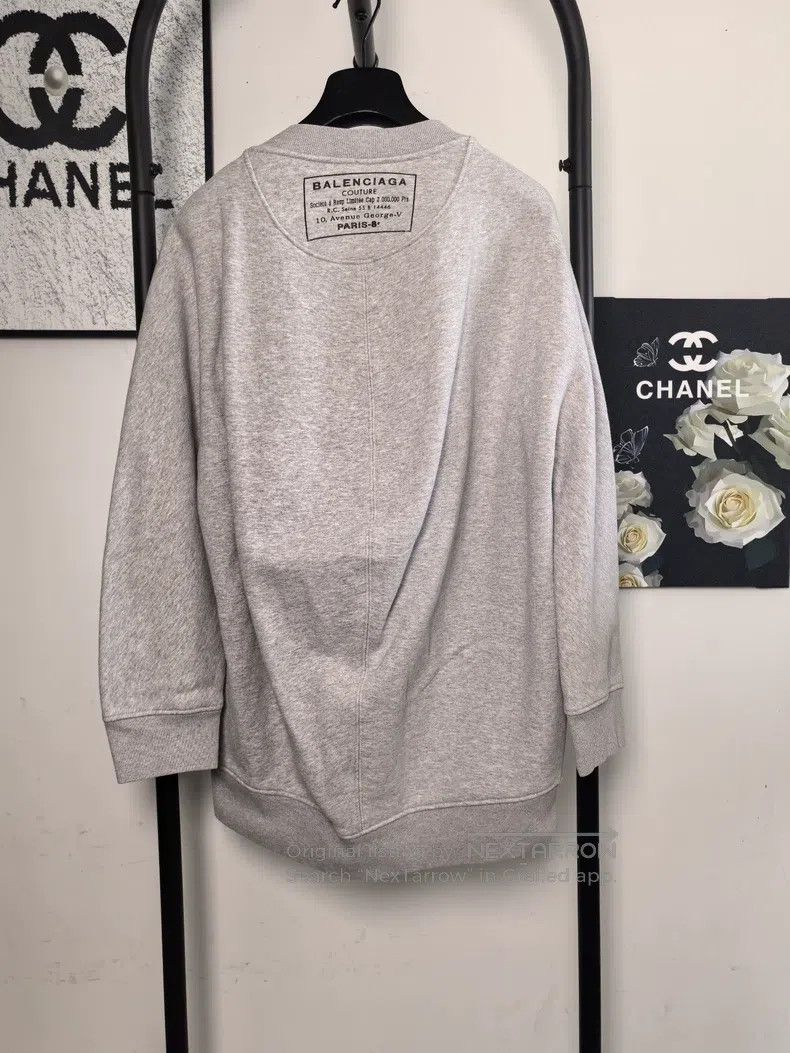 Balenciaga Balenciaga Fleece Hoodie with Short Front and Long Back Size US XS / EU 42 / 0 - 2 Thumbnail