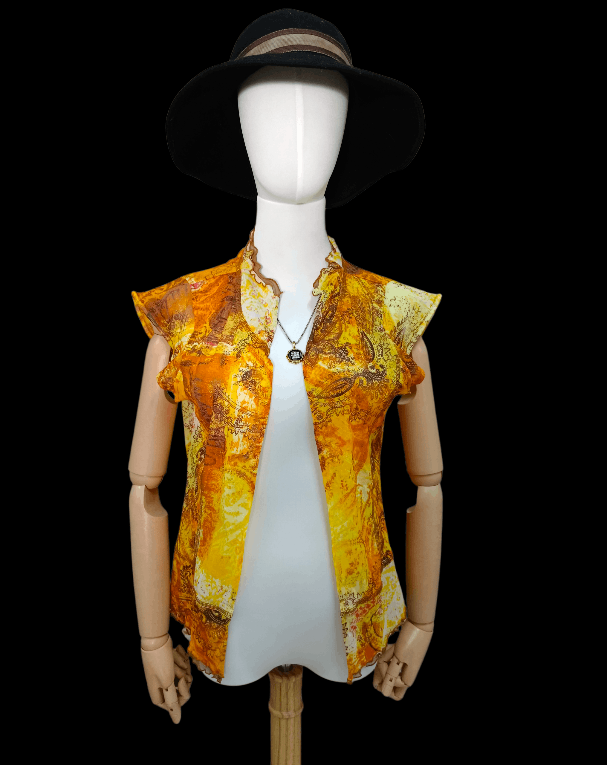 Kansai Yamamoto KANSAI YAMAMOTO PAISLEY SS16 OPEN-FRONT Size S / US 4 / IT 40 - 1 Thumbnail