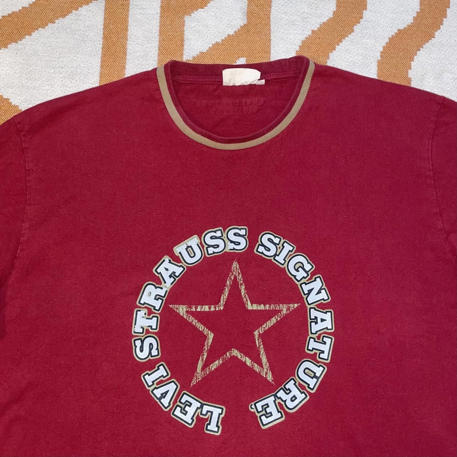 Designer Levis Signature 00s Graphic Longsleeve T-Shirt XXL Size US XXL / EU 58 / 5 - 3 Thumbnail