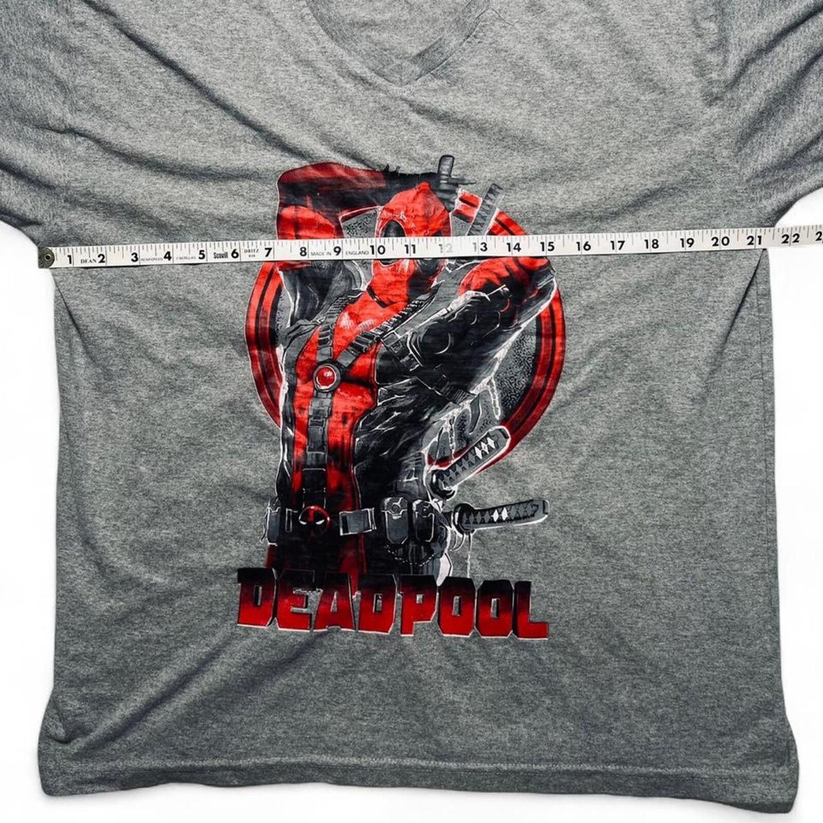 Marvel Comics Vintage Marvel Deadpool Graphic T-Shirt Grey Size L Size US L / EU 52-54 / 3 - 5 Thumbnail