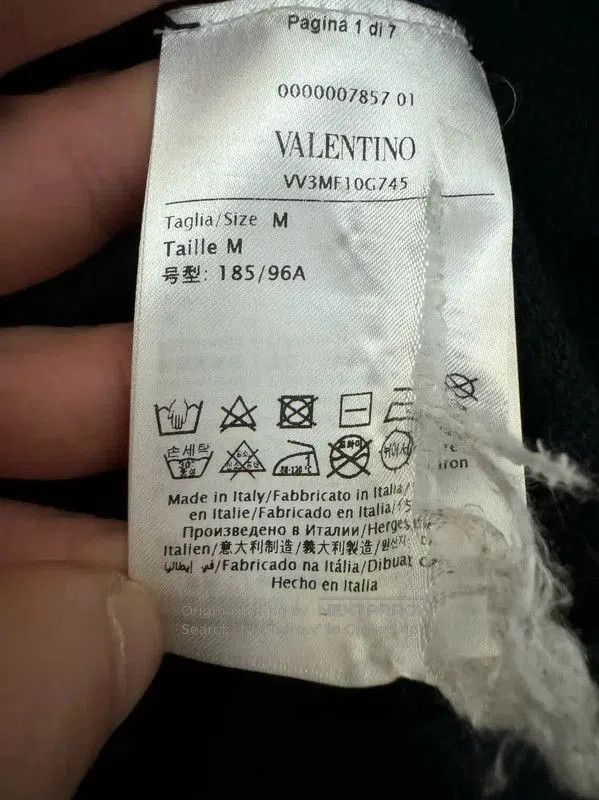 Valentino Valentino Blue Cotton Logo Sweatshirt for Men . Size US M / EU 48-50 / 2 - 5 Thumbnail