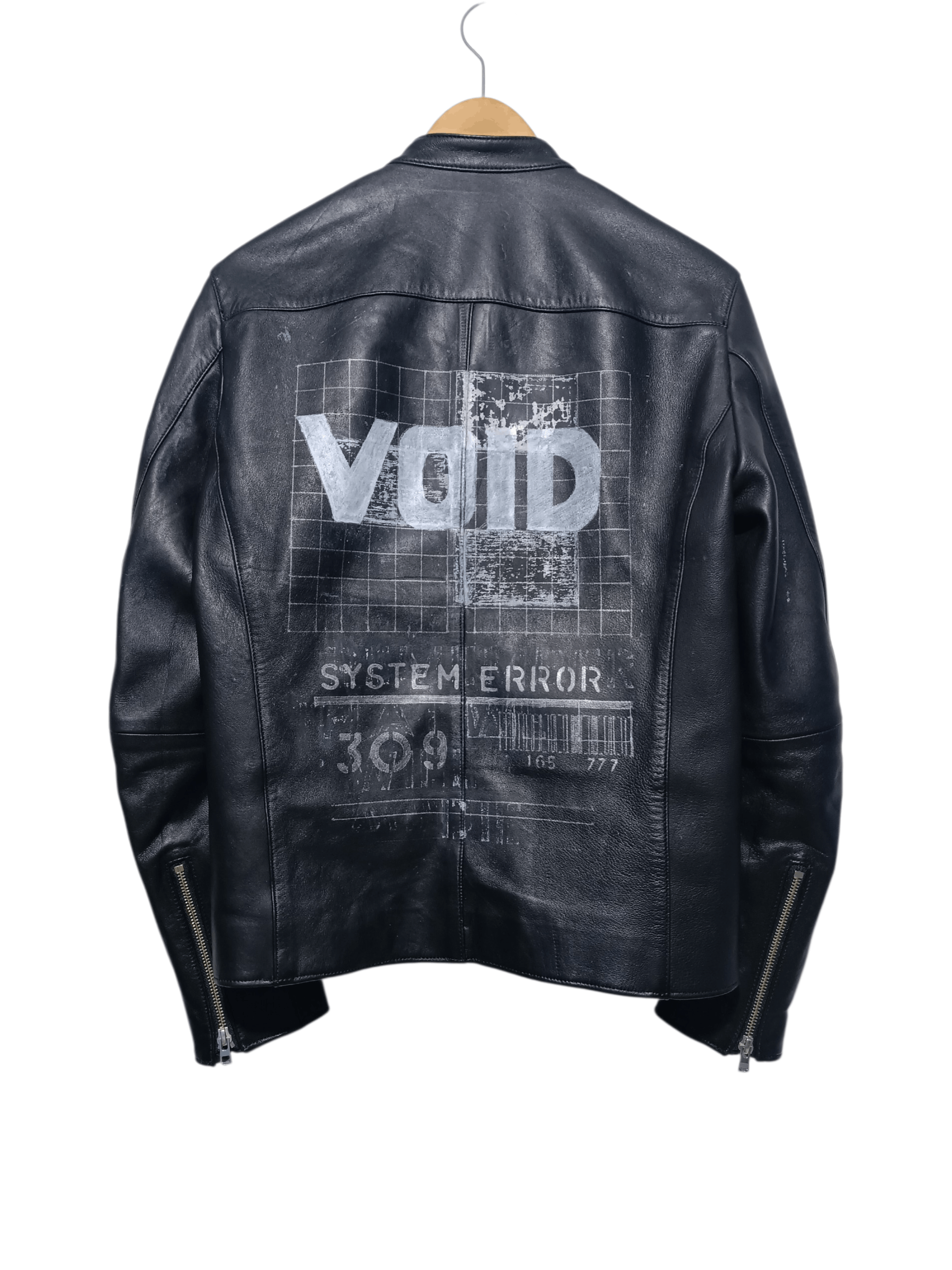 Japanese Brand LIDNM Leather Jacket Custom VOID System Error Size US M / EU 48-50 / 2 - 2 Thumbnail