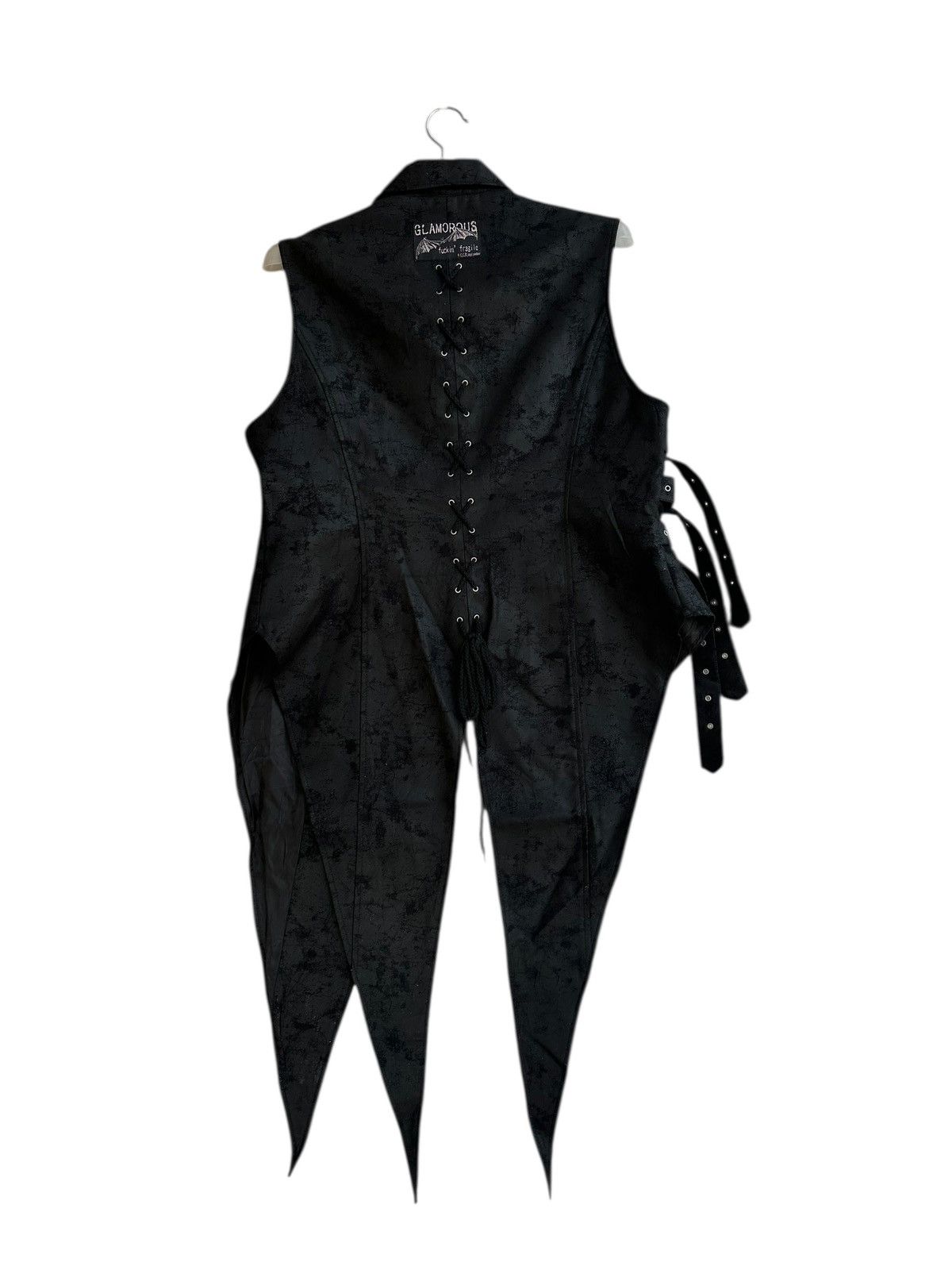 Japanese Brand Glamorous Asymmetrical Vest - Gothic Tailcoat Archive Size US M / EU 48-50 / 2 - 4 Thumbnail