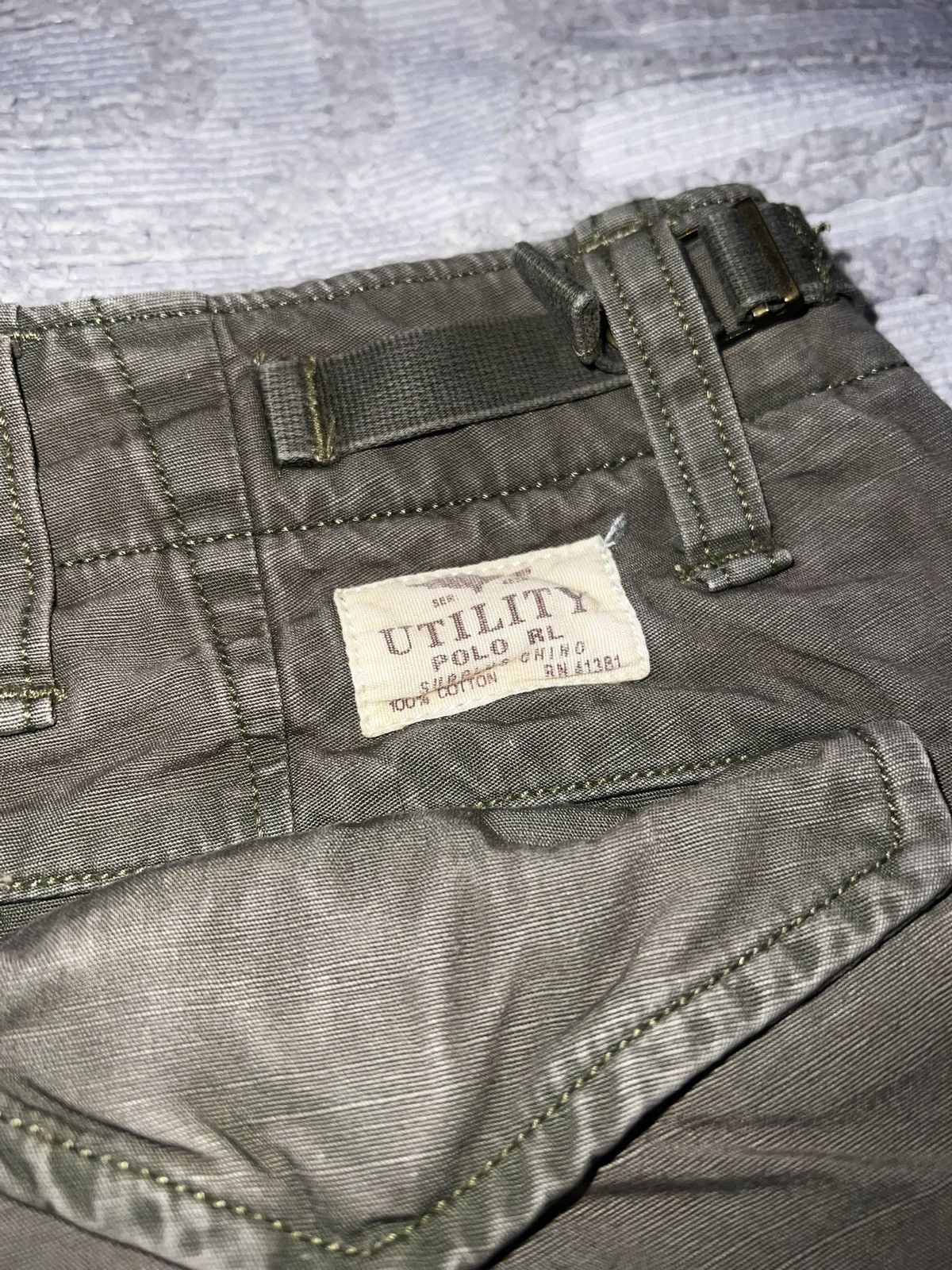 Polo Ralph Lauren Vintage Green Utility Polo Ralph Lauren Cargo Pants Size US 30 / EU 46 - 8 Thumbnail