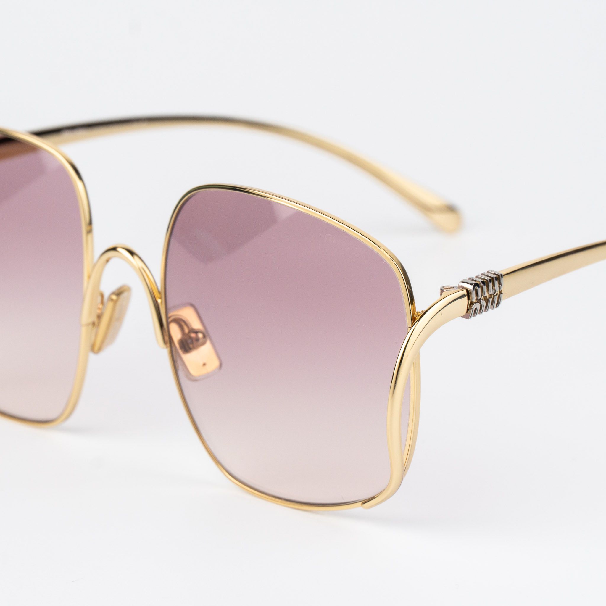 Miu Miu Miu Miu Women Sunglasses Square MUA57S 5AK40S NEW AUTHENTIC Size ONE SIZE - 5 Thumbnail