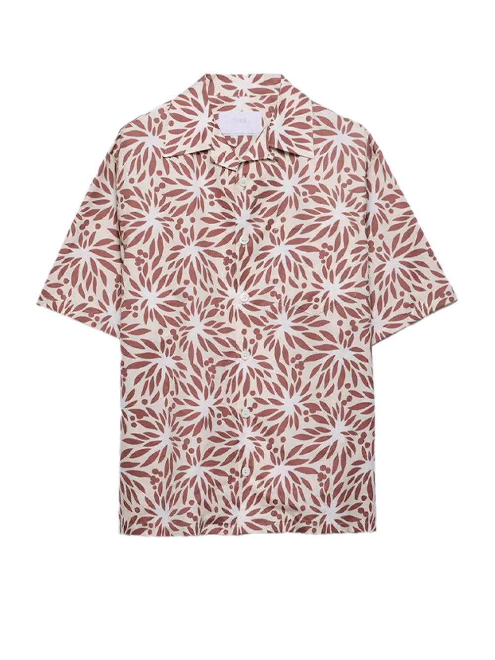 Prada Striped Cotton and Silk `Bowling` Shirt Size US M / EU 48-50 / 2 - 1 Thumbnail