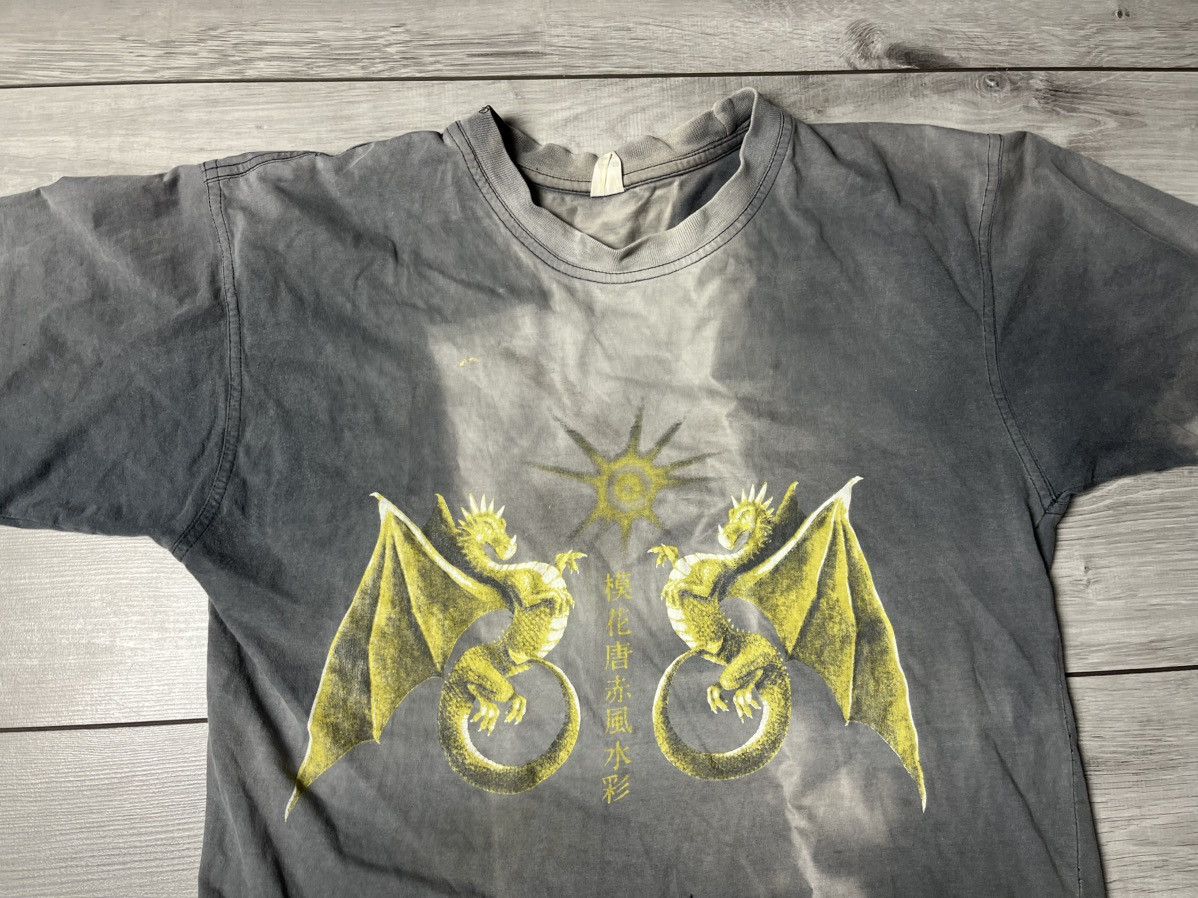 Japanese Brand Vintage Dragon Japanese Tshirt Faded y2k size Large Size US L / EU 52-54 / 3 - 3 Thumbnail