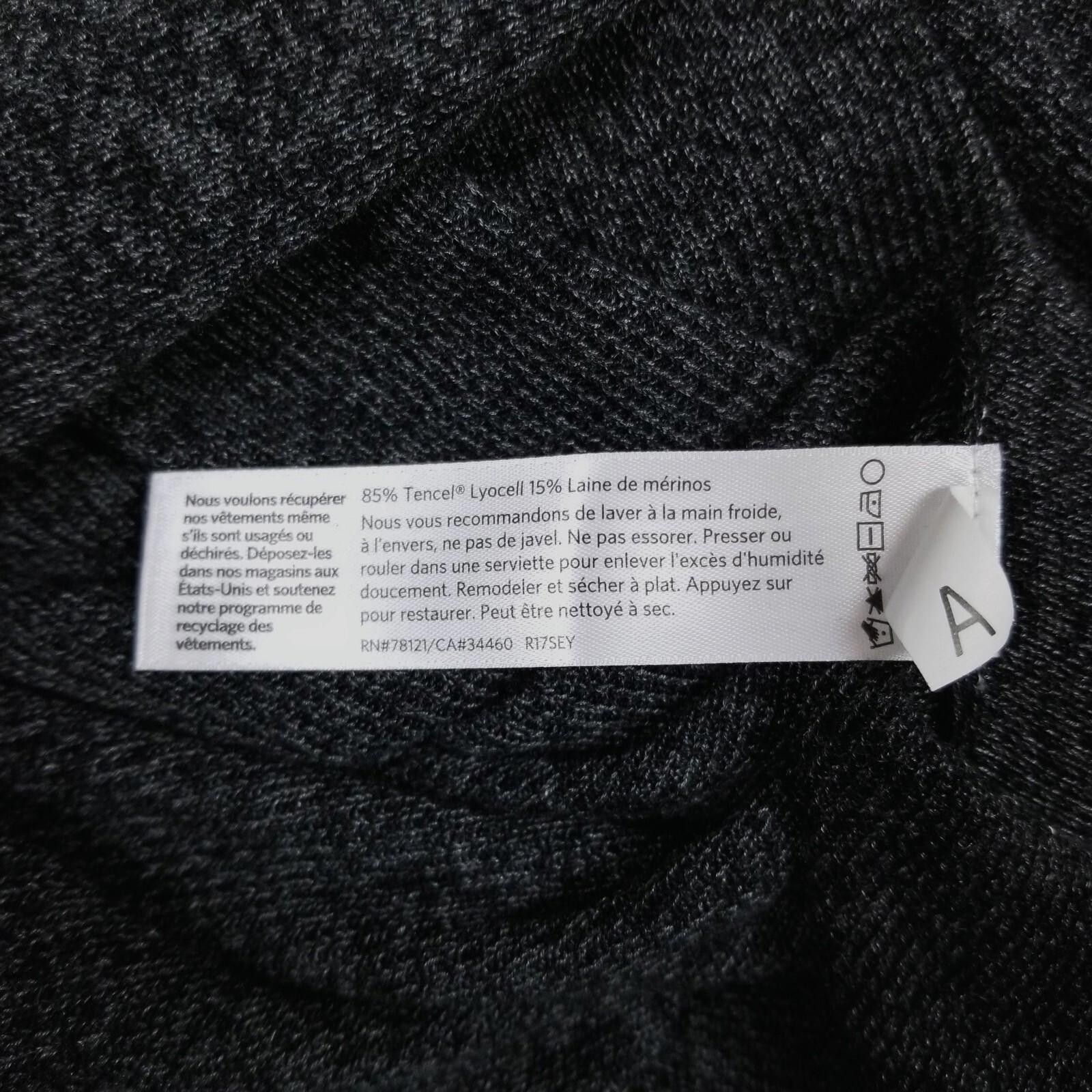 Eileen Fisher Eileen Fisher Merino Wool Blend Tunic Gray Sz Small Size S / US 4 / IT 40 - 7 Thumbnail