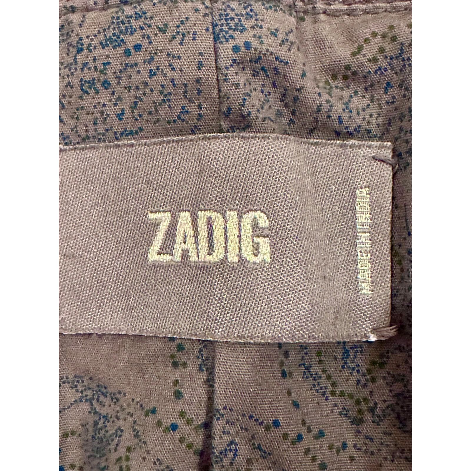 Zadig & Voltaire Zadig & Voltaire Vencia Collarless Lamb Leather Jackt Gray S Size S / US 4 / IT 40 - 20 Thumbnail