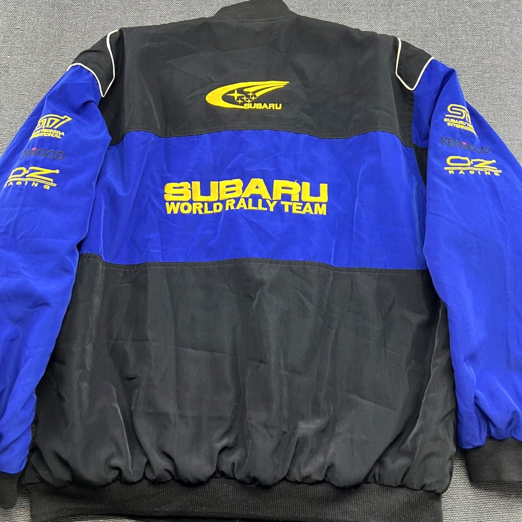 Vintage Subaru World Rally Team 555 STI Mens Jacket 2XL Racing WRC Black Blue Shirt Size US XXL / EU 58 / 5 - 7 Thumbnail