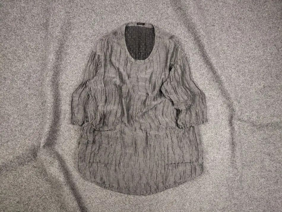 Other Grizas Design Light Linen Silk Blend Dark Gray Tunic Size S / US 4 / IT 40 - 1 Thumbnail