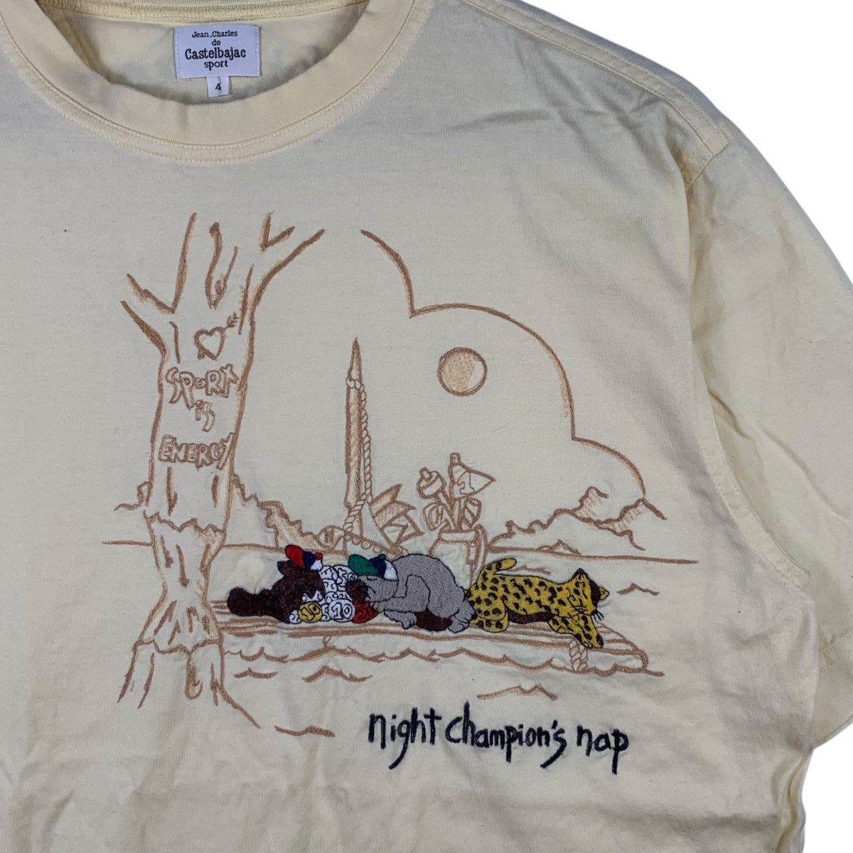 Jean Jean Charles De Castelbajac Sport Casualwear BigLogo T-Shirt Size US M / EU 48-50 / 2 - 4 Thumbnail