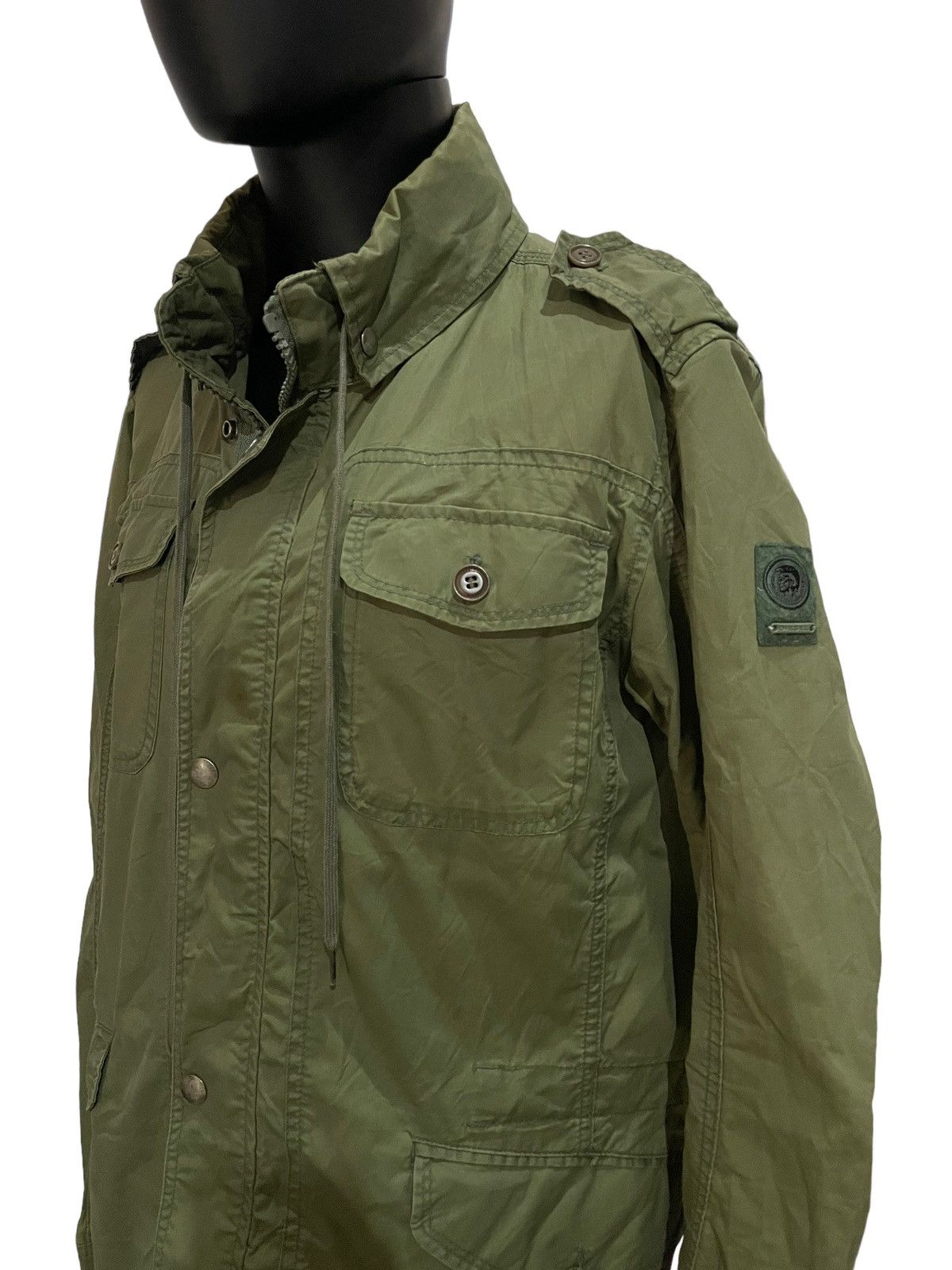 Diesel Vintage 90s Diesel Hooded Spalmatura Water Resistance Jacket Size US XL / EU 56 / 4 - 14 Thumbnail