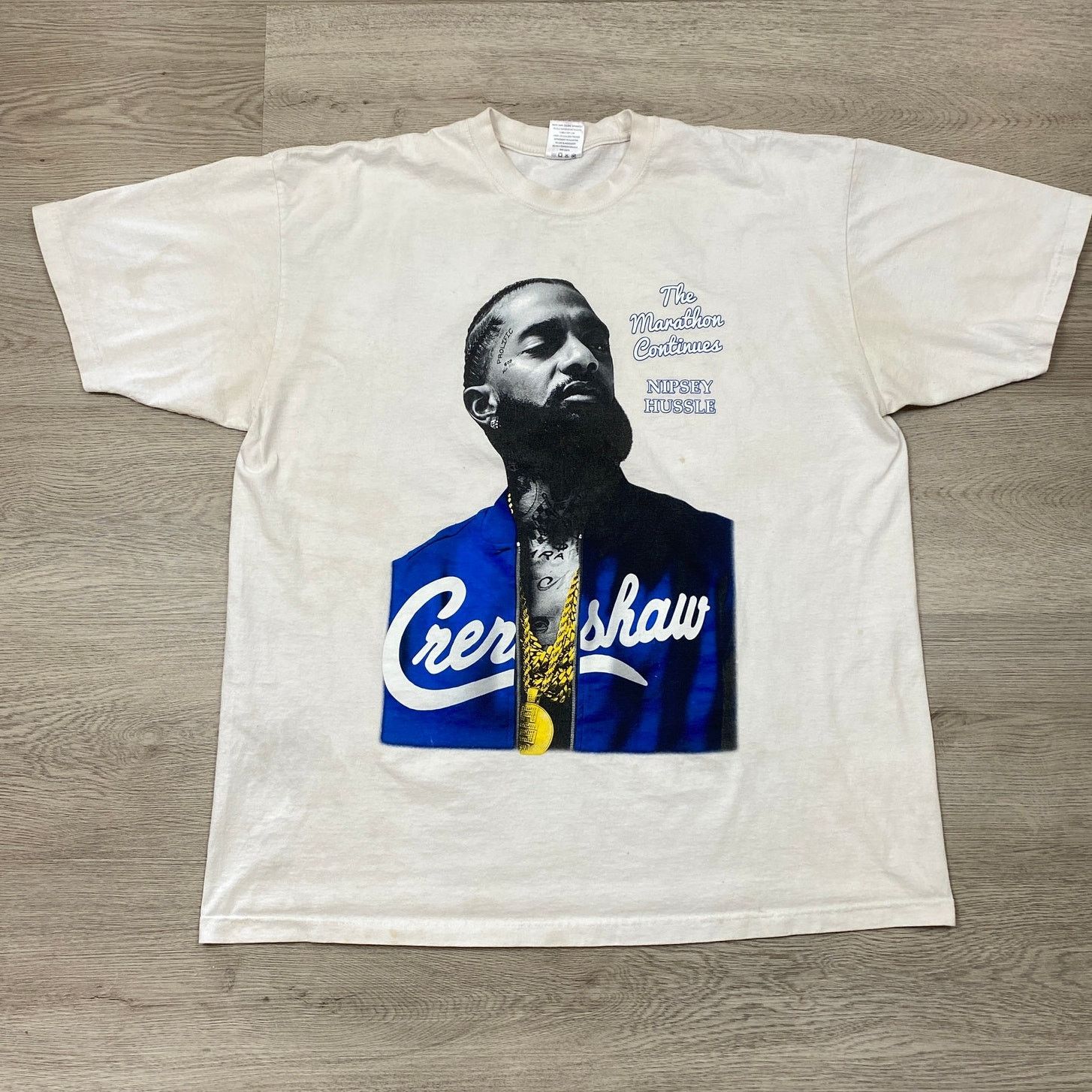 Band Tees Nipsy Hustle Marathon Continues Rap Hip Hop T Shirt 3XL Size US XXL / EU 58 / 5 - 1 Thumbnail