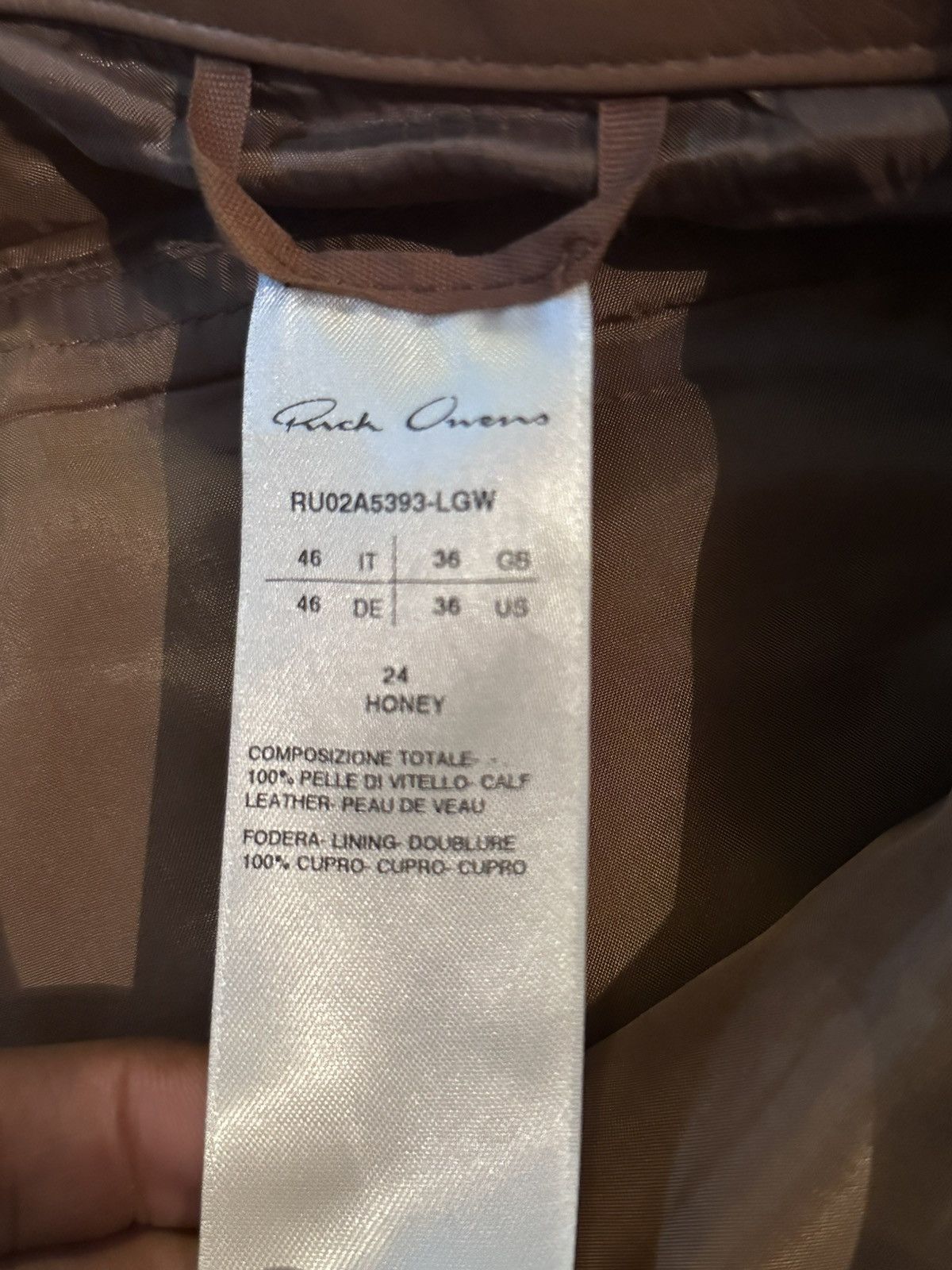 Rick Owens RICK OWENS MENS LAMB SKIN TROUSERS Size US 30 / EU 46 - 5 Thumbnail