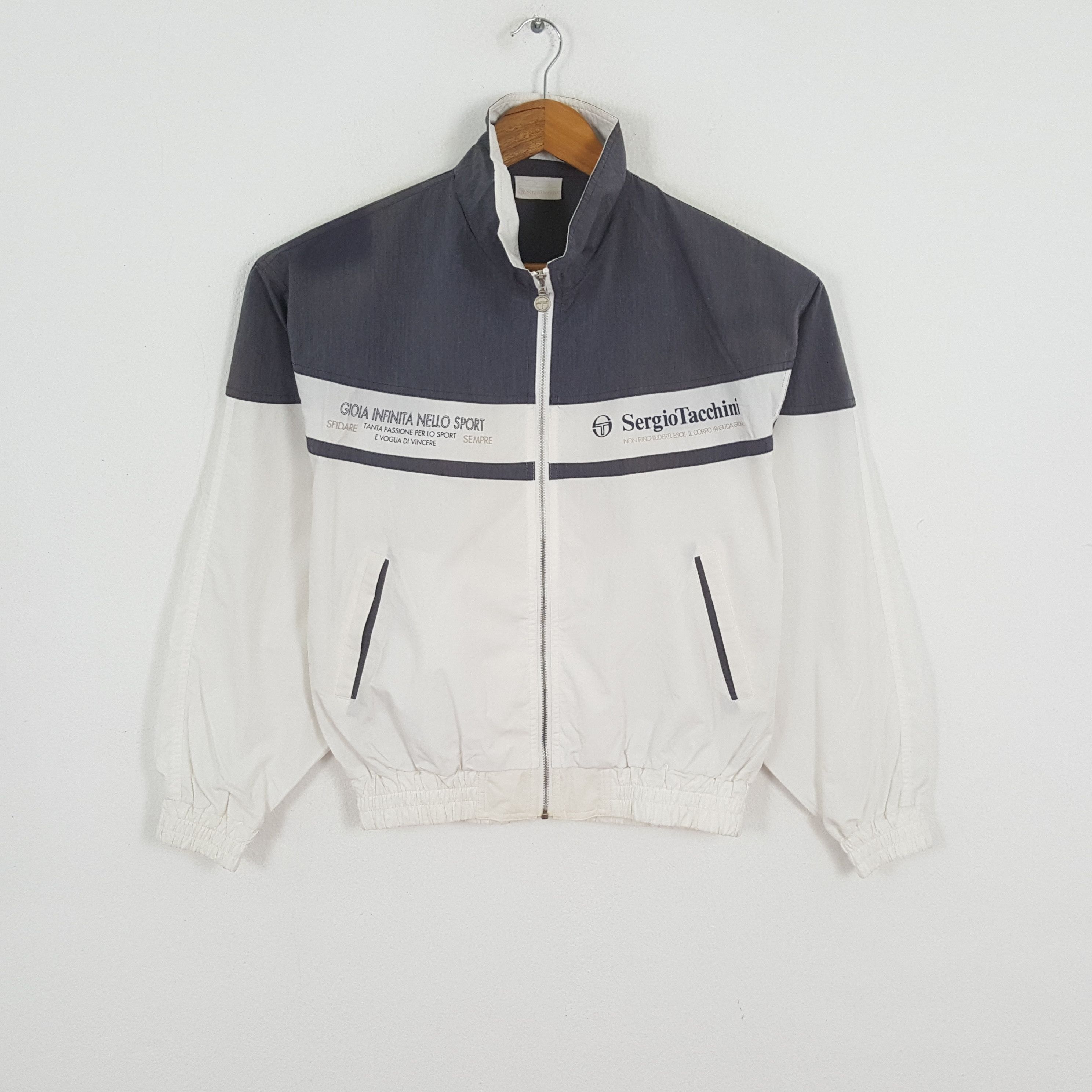 Japanese Brand × Sergio Tacchini × Vintage Vintage SERGIO TACHINI Sportswear Style Windbreaker Jacket Size US M / EU 48-50 / 2 - 1 Thumbnail