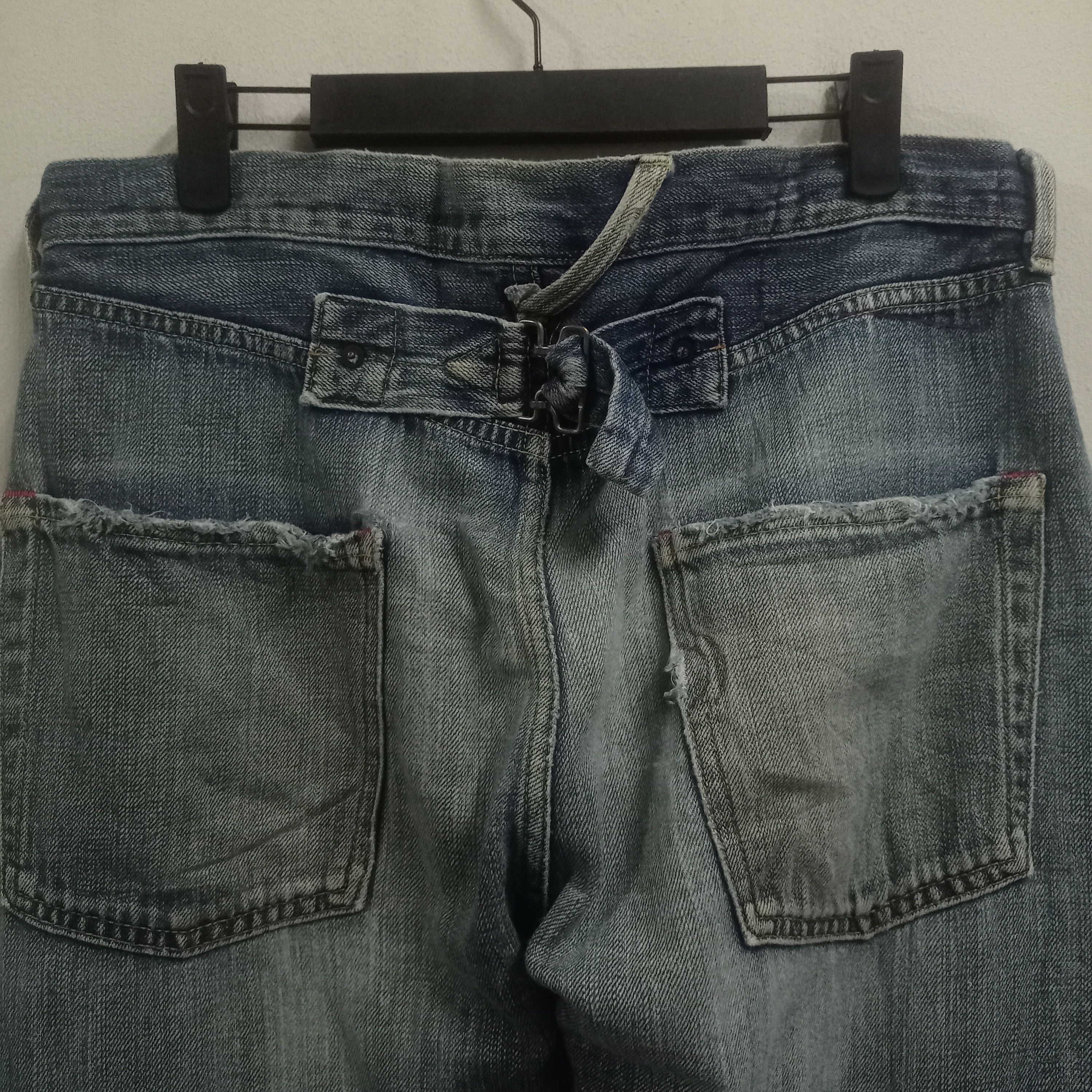Levi's Vintage 90s Levis Japan Buckle Back Selvedge Baggy Jeans Size US 32 / EU 48 - 7 Thumbnail