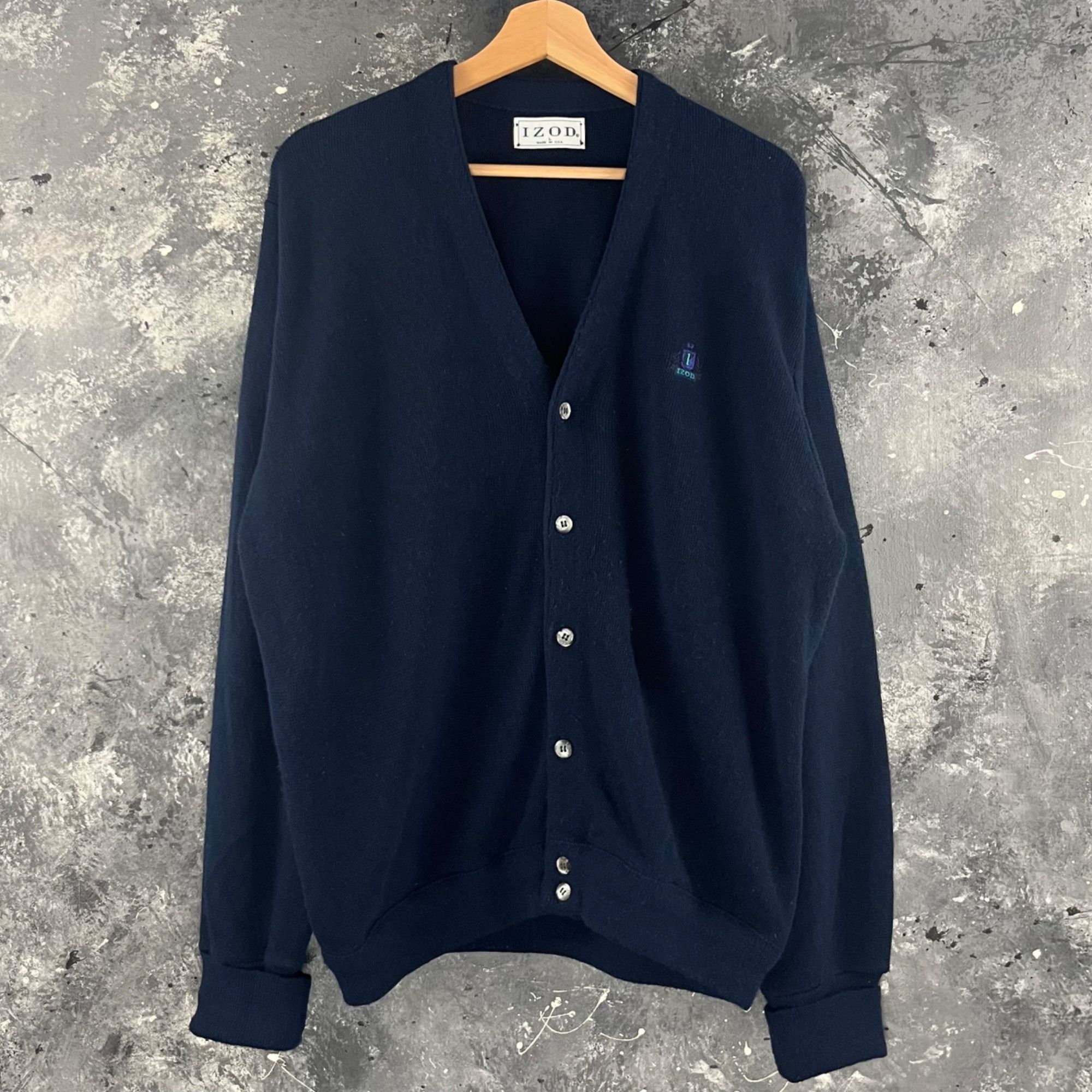Izod × Lacoste × Vintage Vintage 70’s Izod Lacoste cardigan Size US L / EU 52-54 / 3 - 1 Thumbnail