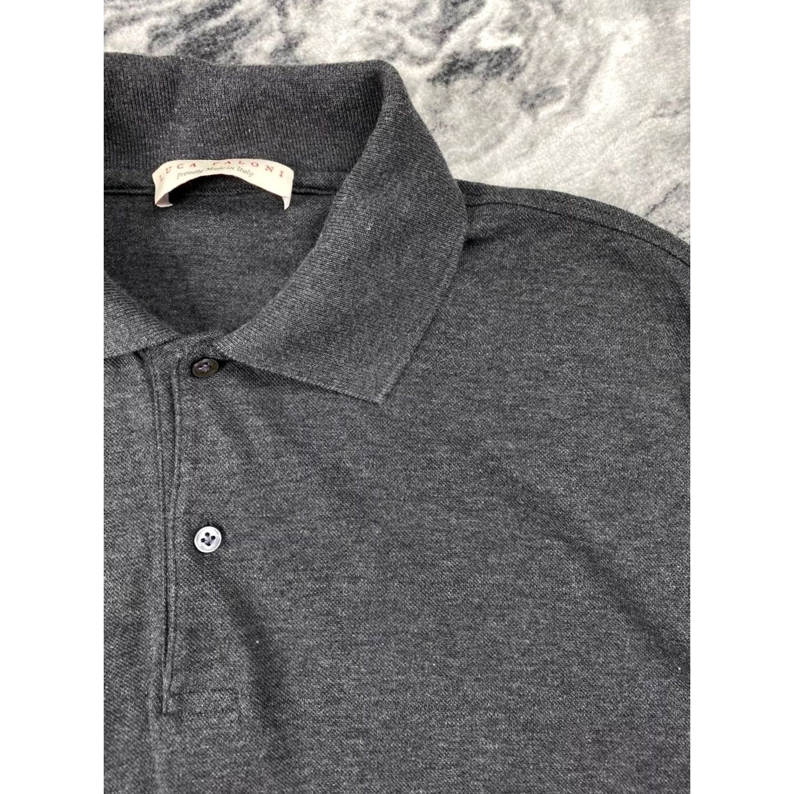 Vintage Luca Faloni Polo Shirt Men XS Gray Short Sleeve Button Collared Breathable Casual Regular Polo Shirt Mens XS Gray Size US XS / EU 42 / 0 - 4 Thumbnail