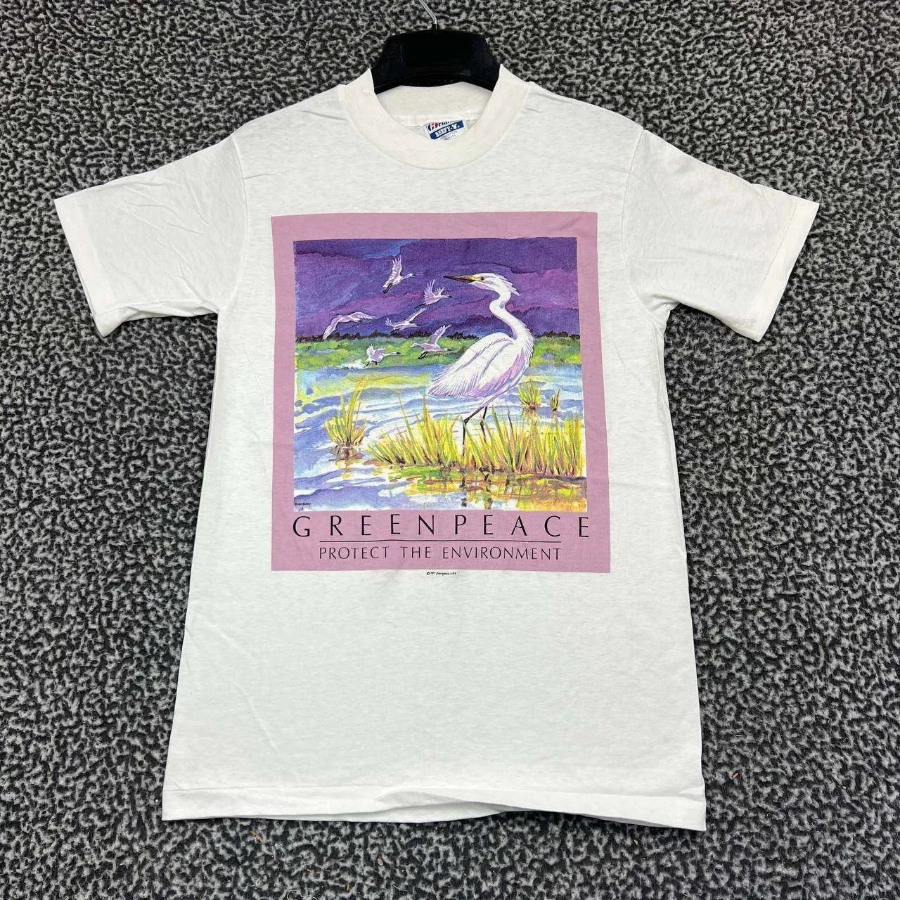 Hanes Vintage Greenpeace Swan Shirt Men S Beefy Deadstock New Size US S / EU 44-46 / 1 - 1 Thumbnail