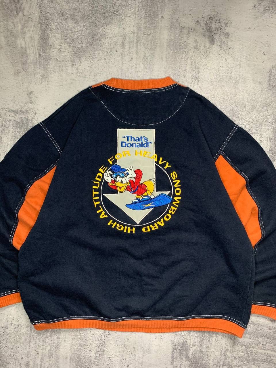 Disney × Vintage Crazy Vintage 90s Disney Donald Duck Sweatshirt Size US M / EU 48-50 / 2 - 7 Thumbnail