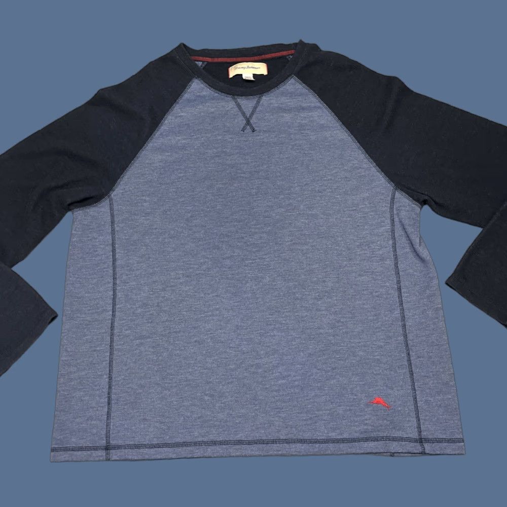 Tommy Bahama Tommy Bahama Shirt Men Long Sleeve Crew Neck XL Blue Casual T-Shirt Regular Adults Mens Size US XL / EU 56 / 4 - 1 Thumbnail
