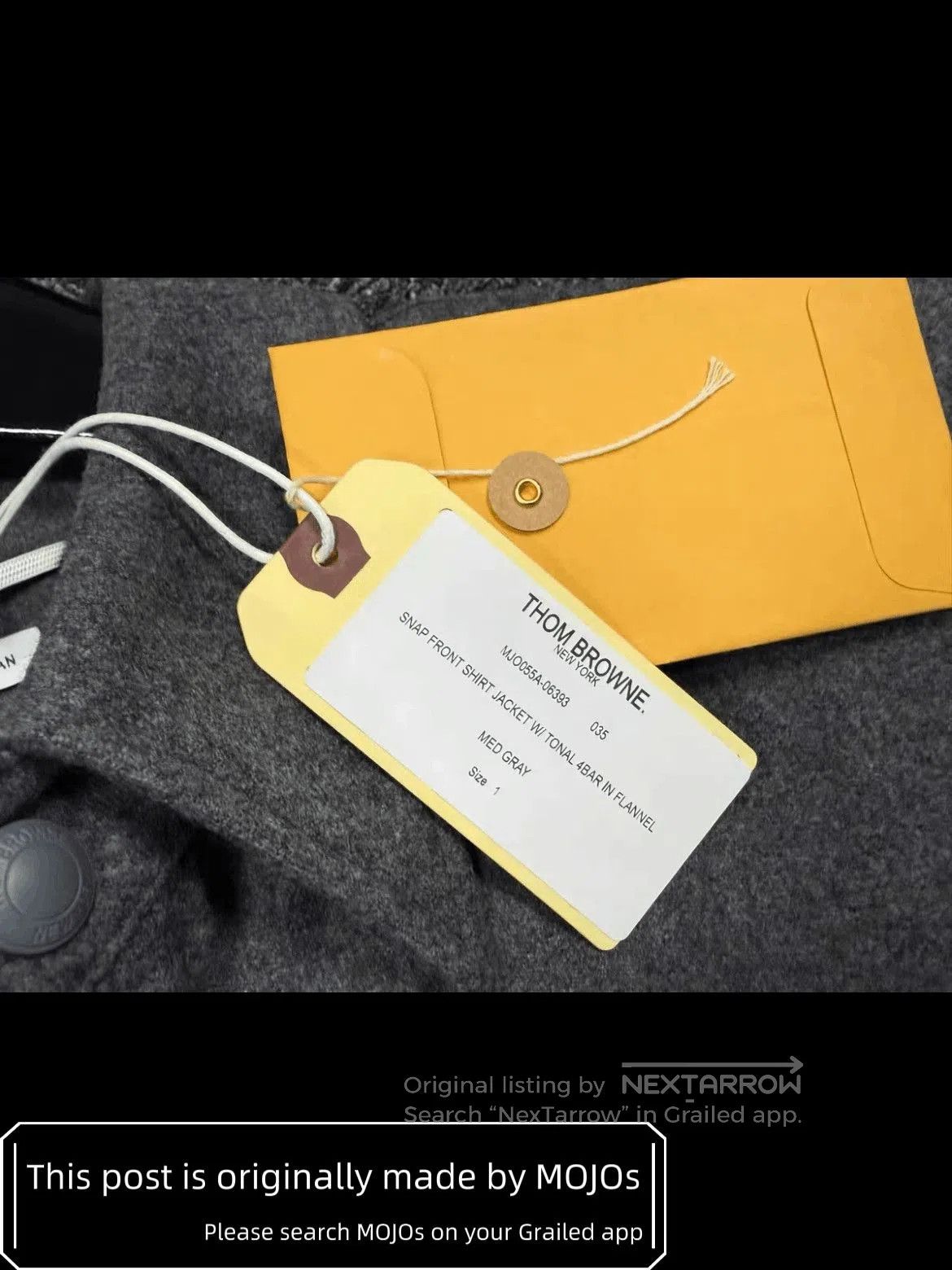 Thom Browne Sz 1 Thom Browne Four Dark Gray Stripe Shirt Jacket. Size US S / EU 44-46 / 1 - 5 Thumbnail