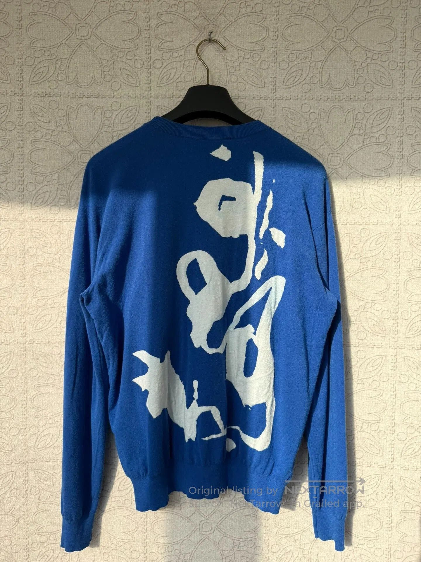 Louis Vuitton louis vuitton blue knit sweater with white design. Size US M / EU 48-50 / 2 - 2 Thumbnail