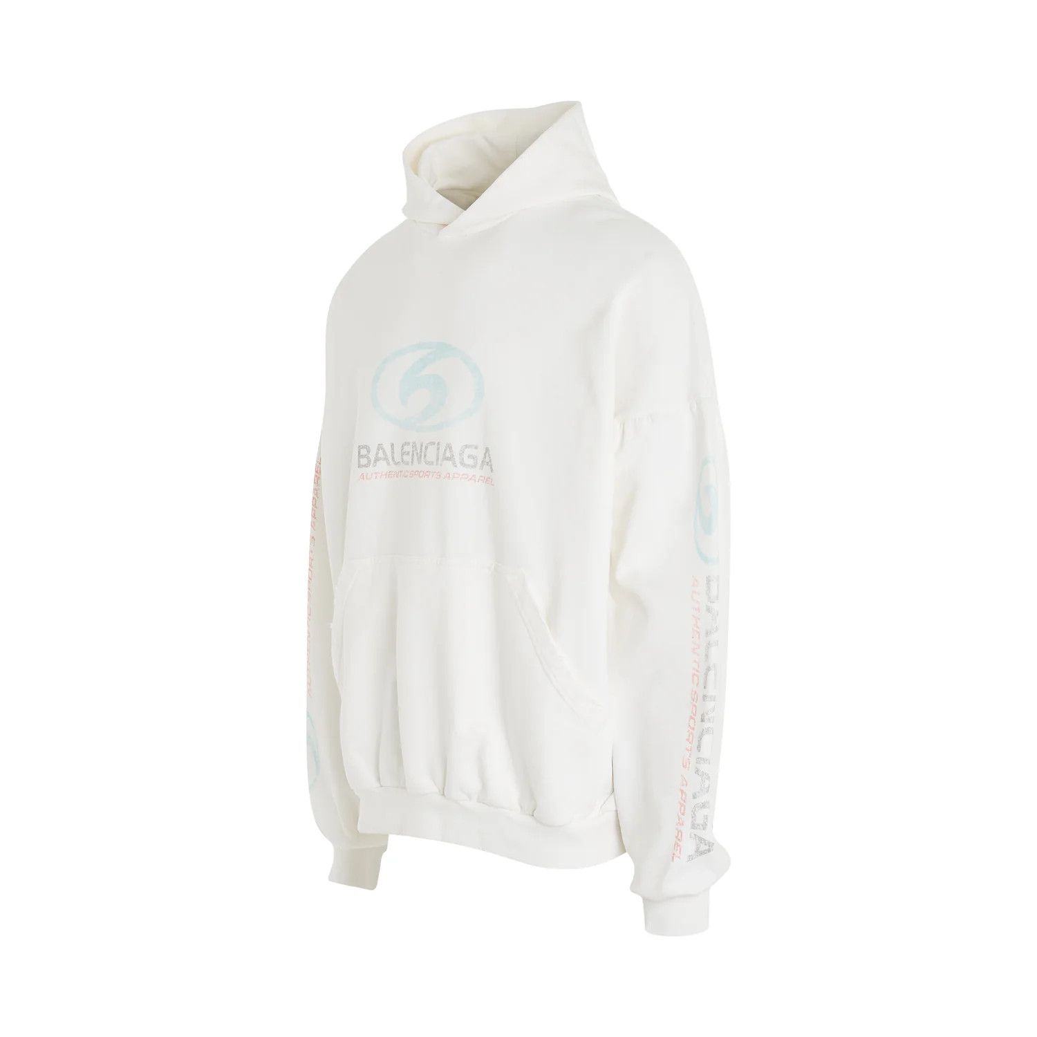 Balenciaga o1mris0824 Hoodie in White Size US S / EU 44-46 / 1 - 1 Thumbnail