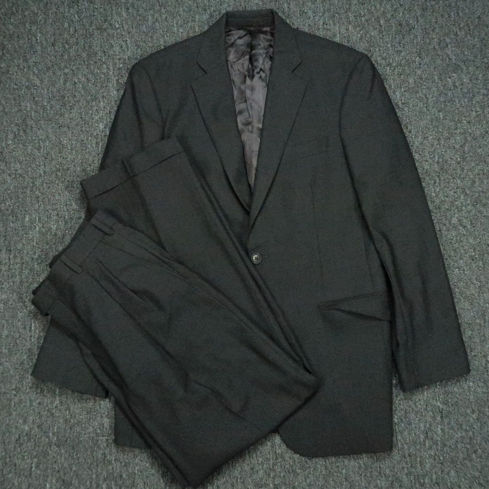 Brooks Brothers Brooks Brothers Suit Mens 40L Gray Wool Pleated Trousers 34x31 2 Piece Regular Size US 40 / EU 56 - 2 Thumbnail