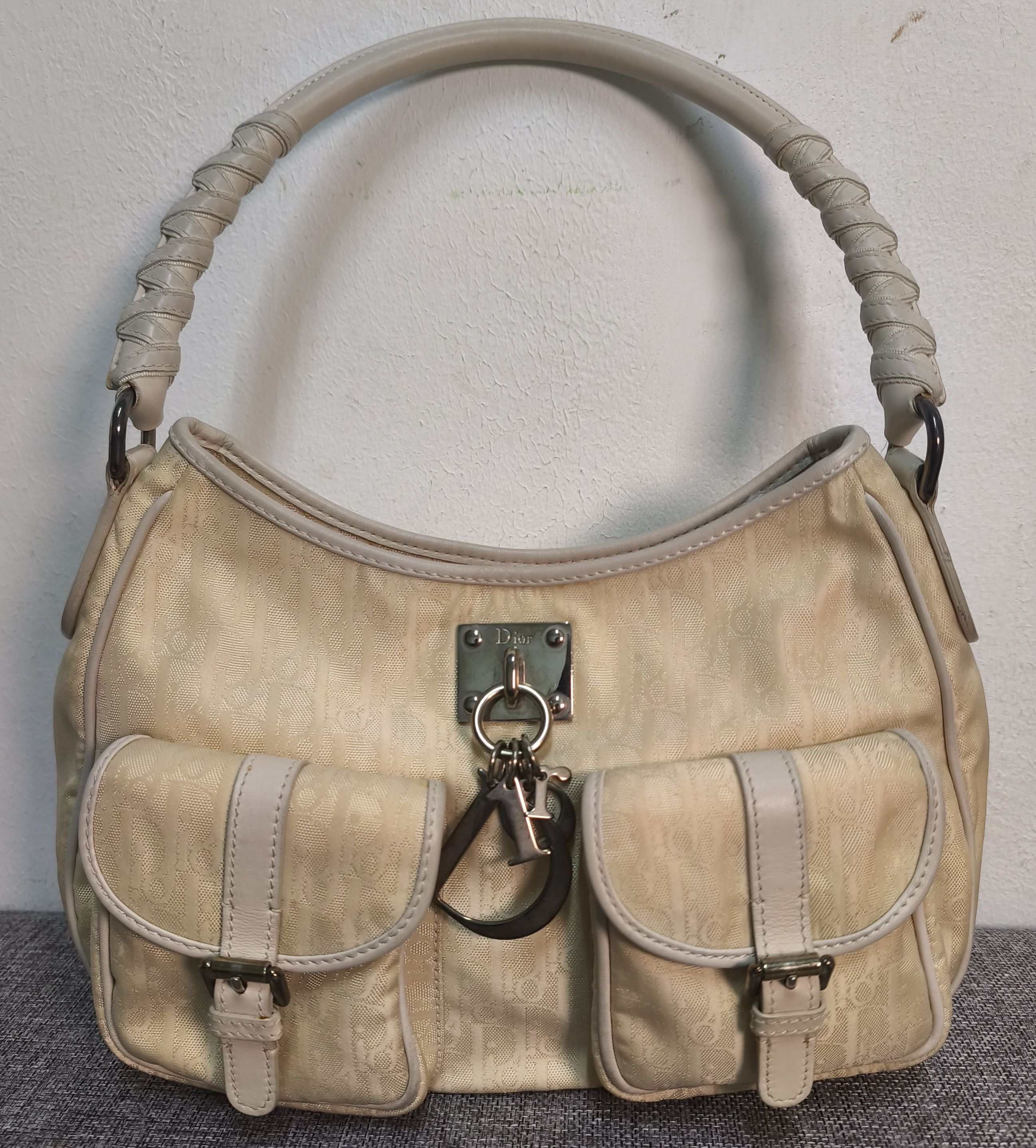 Dior Christian Dior 2007 Shoulder Bag Cream- John Galliano Size ONE SIZE - 1 Thumbnail