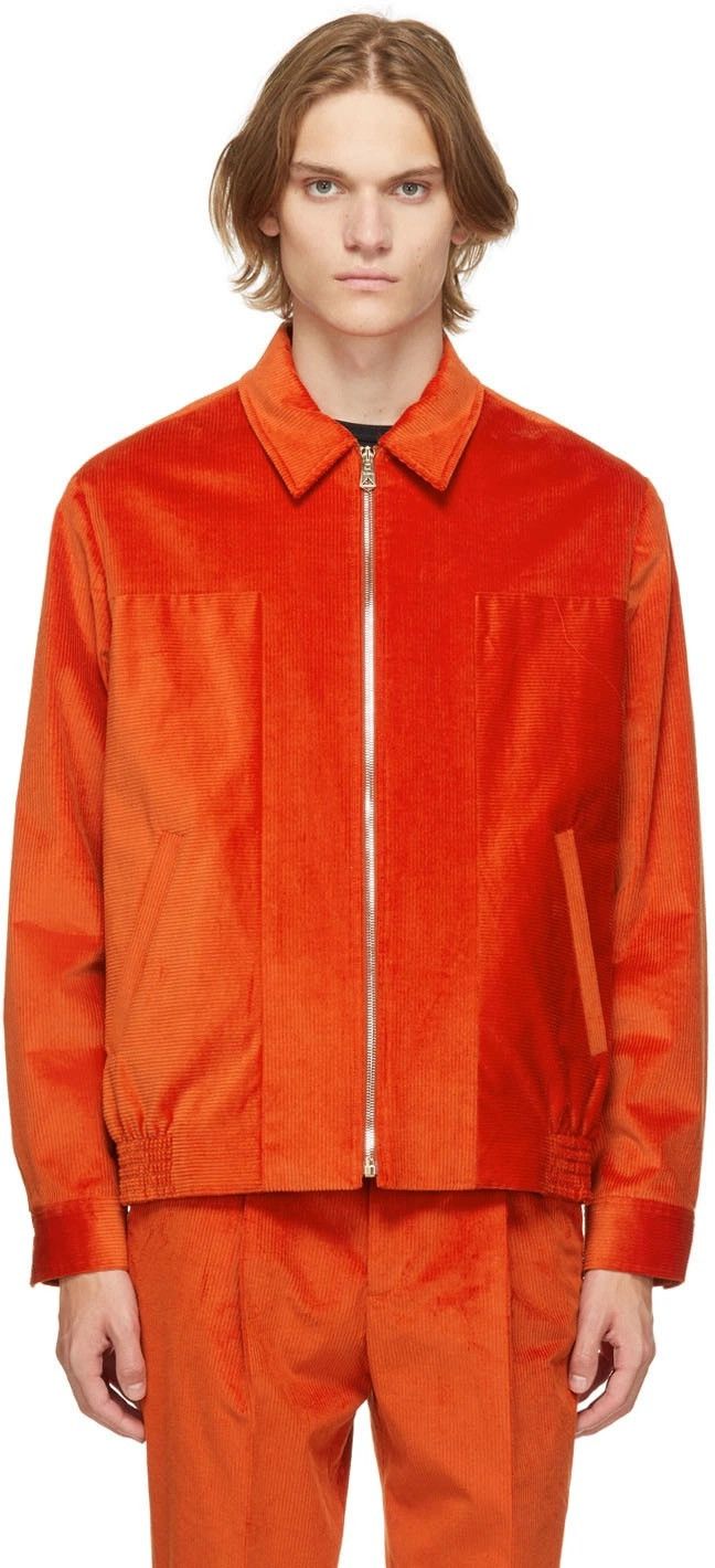 Paul Smith !DS! FW22 Paul Smith Orange Corduroy Pleated Trousers Size US 32 / EU 48 - 2 Thumbnail