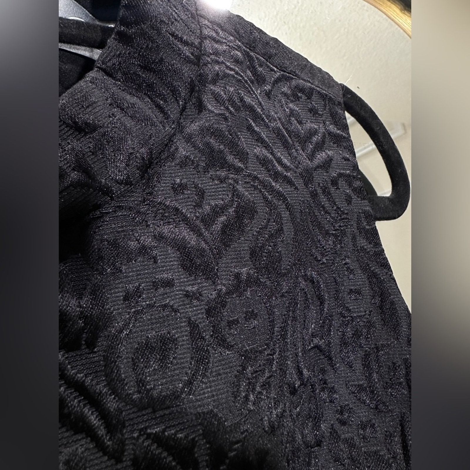 Hunter Bell Hunter Dixon by Hunter Bell Black Jacquard Sleeveless Size 2 Size XS / US 0-2 / IT 36-38 - 2 Thumbnail