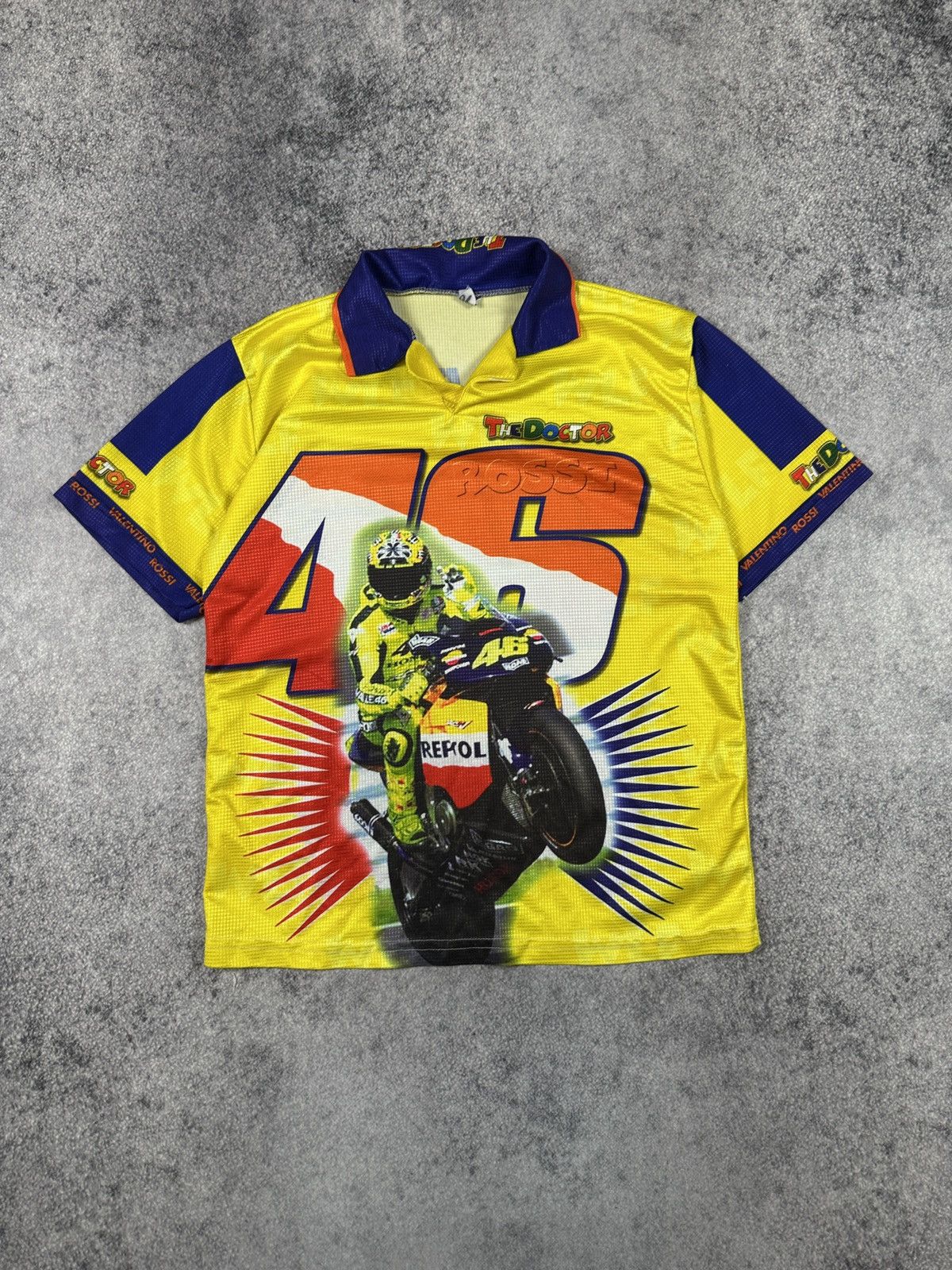 Vintage The Doctor 46 Valentino Rossi T-shirt Moto Racing Streetwear Size US M / EU 48-50 / 2 - 1 Thumbnail