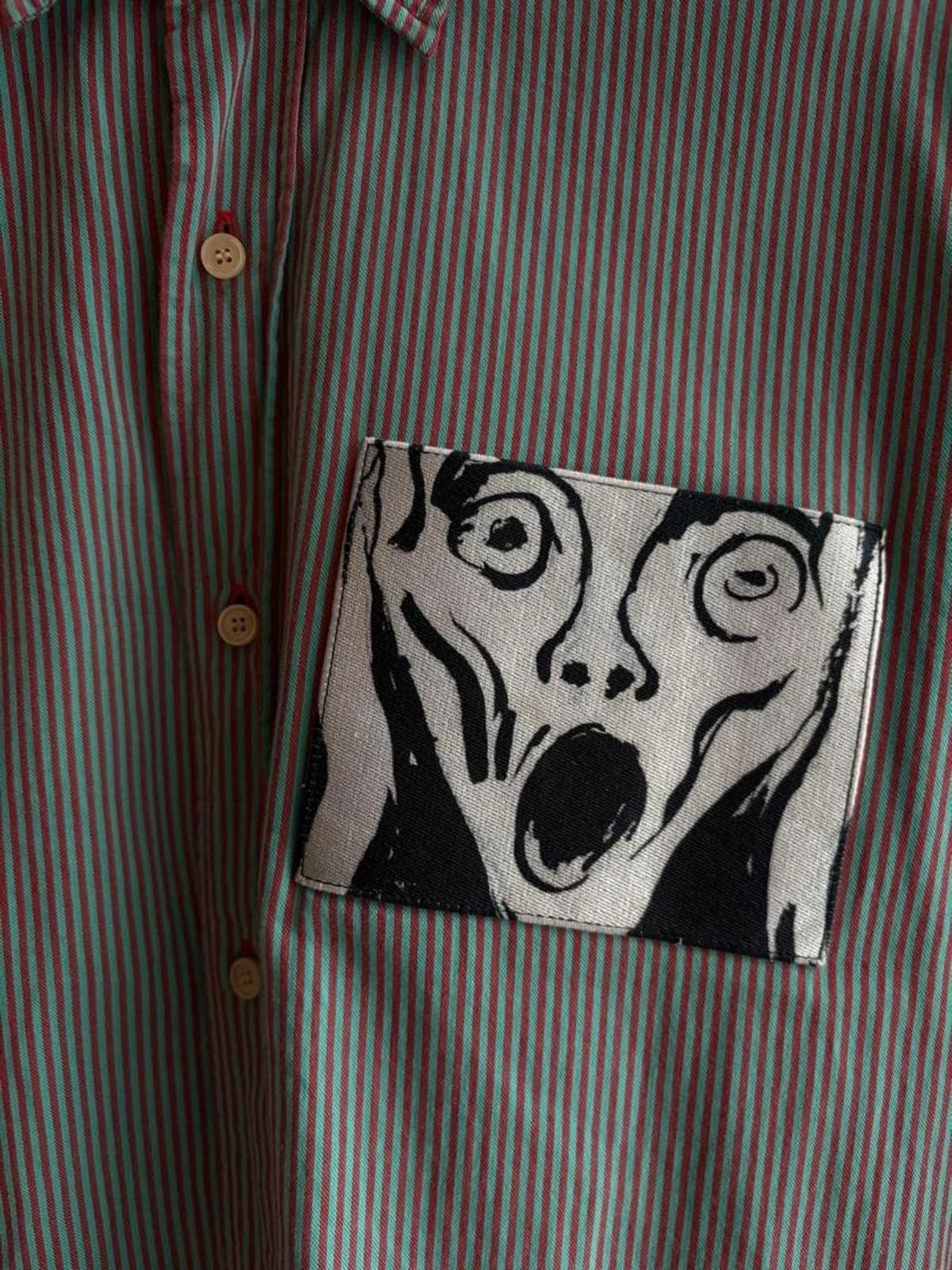 Acne Studios Acne Studios - Men's Striped Long Sleeve Shirt with Artistic Size US M / EU 48-50 / 2 - 4 Thumbnail