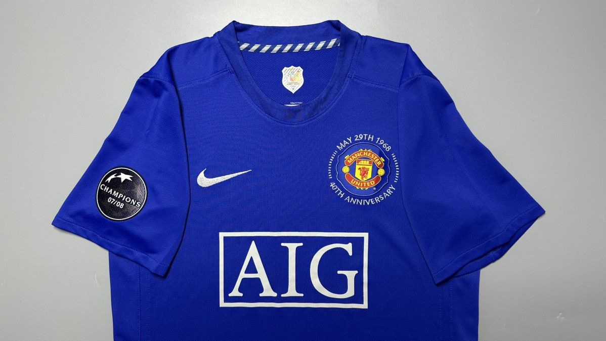 Nike MAN UNITED NIKE 2008/2009 FOOTBALL AWAY JERSEY #7 RONALDO Size US M / EU 48-50 / 2 - 3 Thumbnail