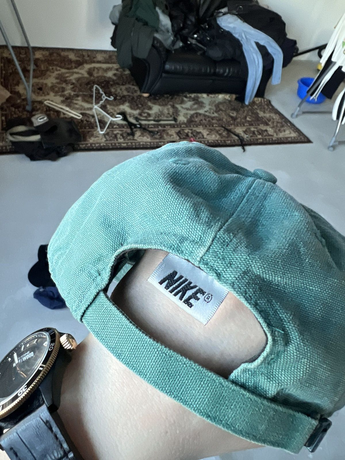 Nike × Vintage 90s Vintage Nike Cap Canvas Faded Size ONE SIZE - 11 Thumbnail