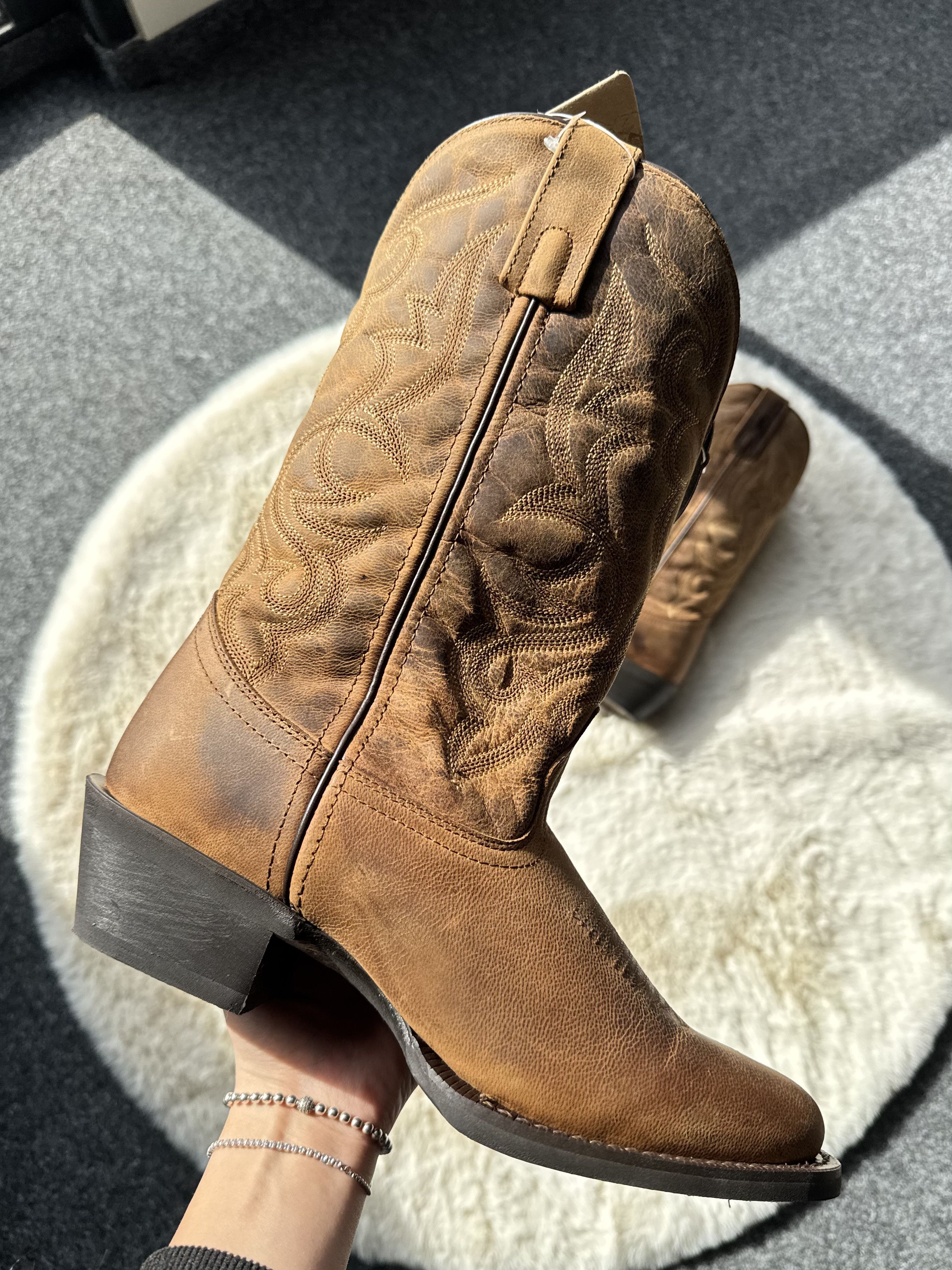 Other Laredo brown leather cowboy boots 40 Size US 9 / IT 39 - 3 Thumbnail