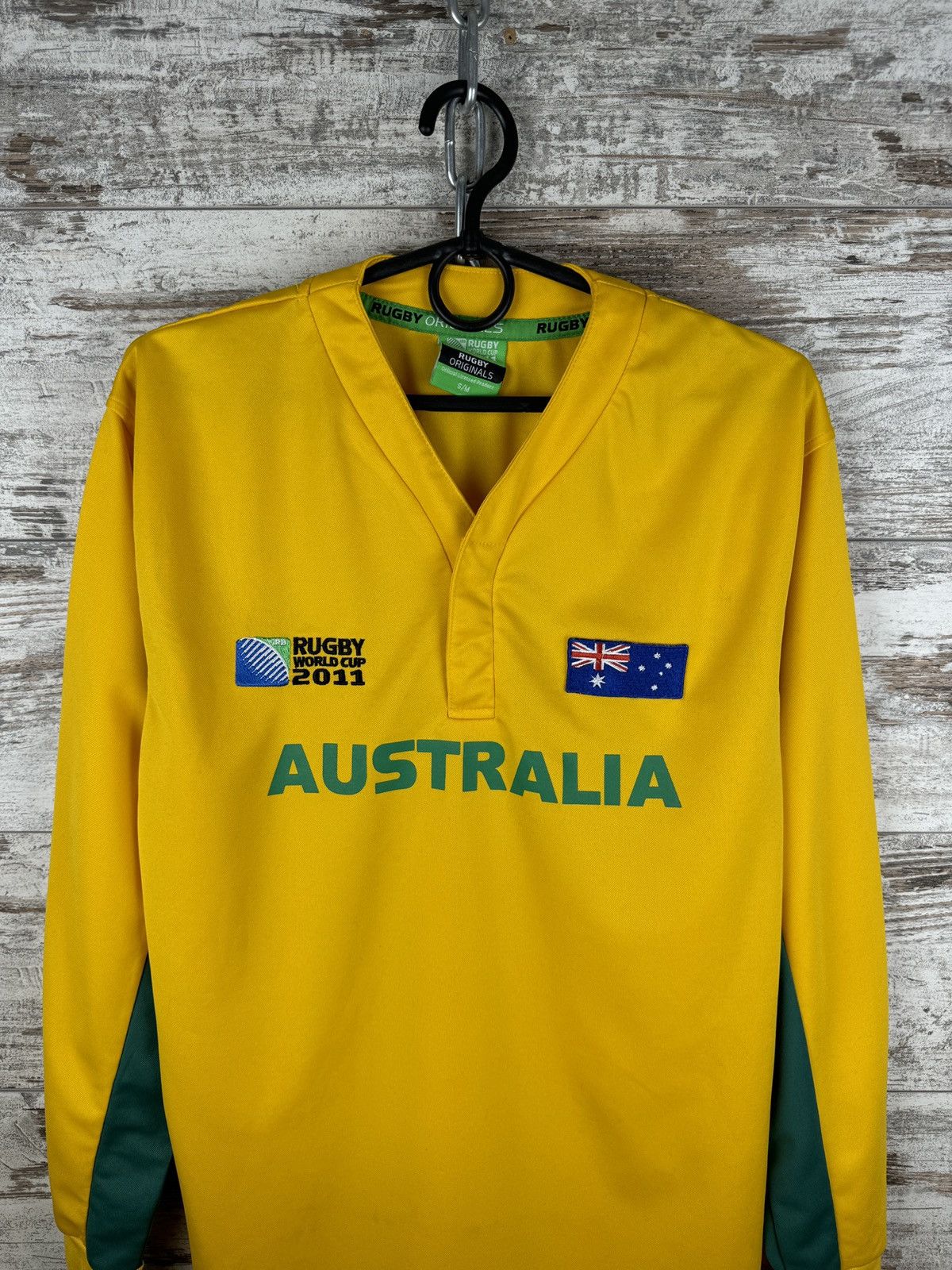 Vintage Mens Vintage Australia rugby longsleeve sweatshirt jersey Size US S / EU 44-46 / 1 - 3 Thumbnail
