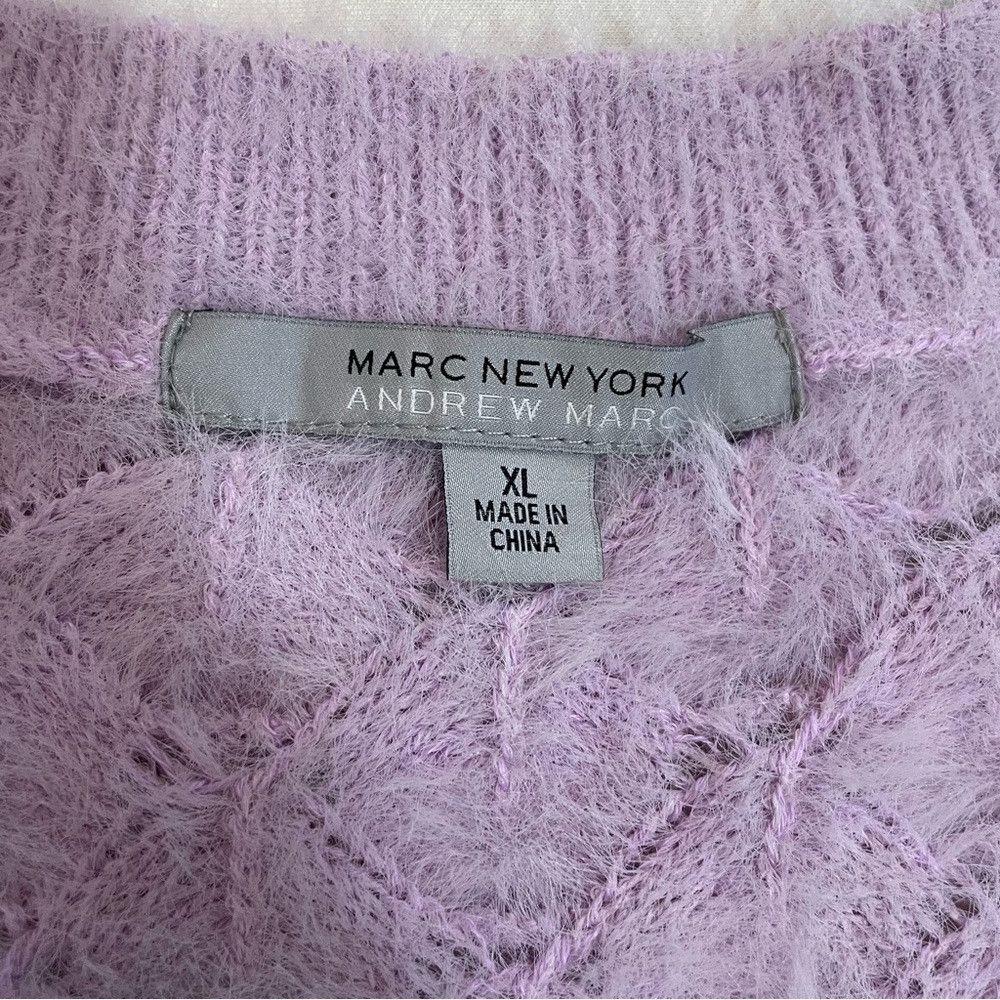 Andrew Marc Marc New York Andrew Marc V-Neck Long Sleeve Lilac Sweater Size XL / US 12-14 / IT 48-50 - 8 Thumbnail
