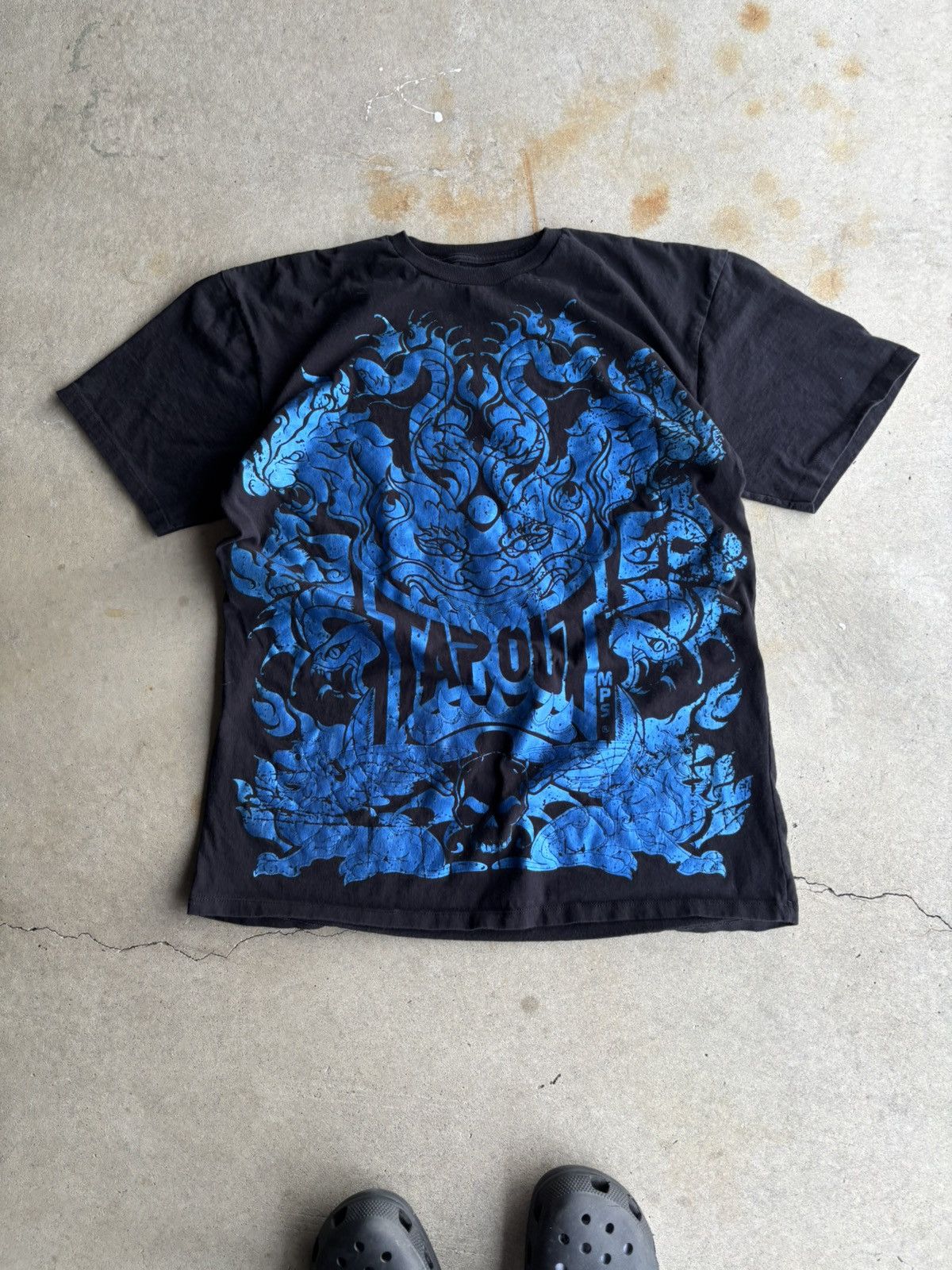 Tapout Crazy Tapout Reflective Blue All Over Print Grunge Tee Size US XL / EU 56 / 4 - 1 Thumbnail
