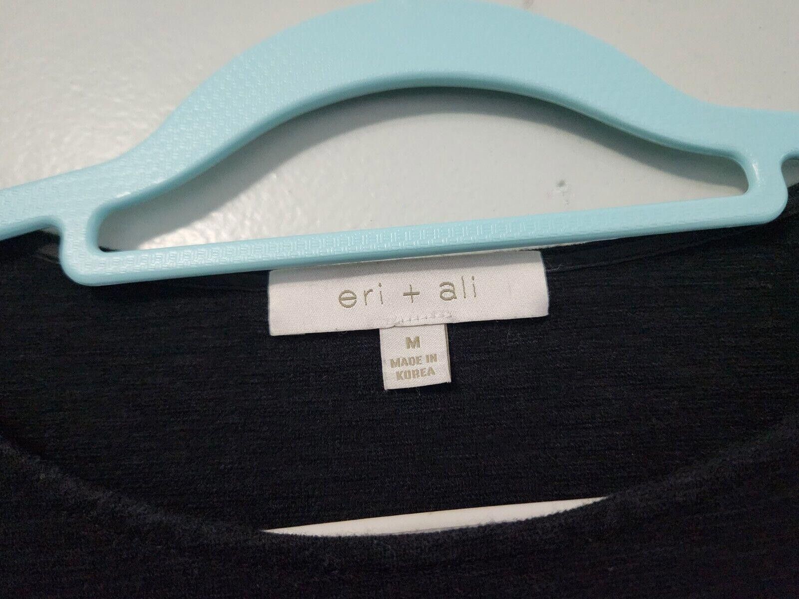 Designer Eri And Ali Top Medium Black Bell Sleeves Long Layered Size M / US 6-8 / IT 42-44 - 3 Thumbnail