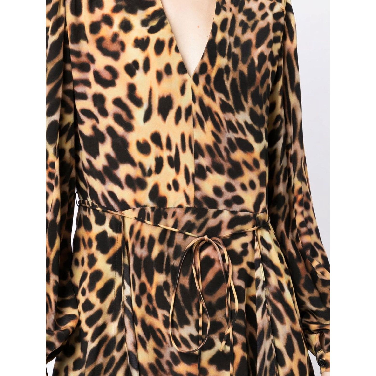 Stella McCartney Stella McCartney leopard-print long midi silk dress 38 / XS Size XS / US 0-2 / IT 36-38 - 2 Thumbnail