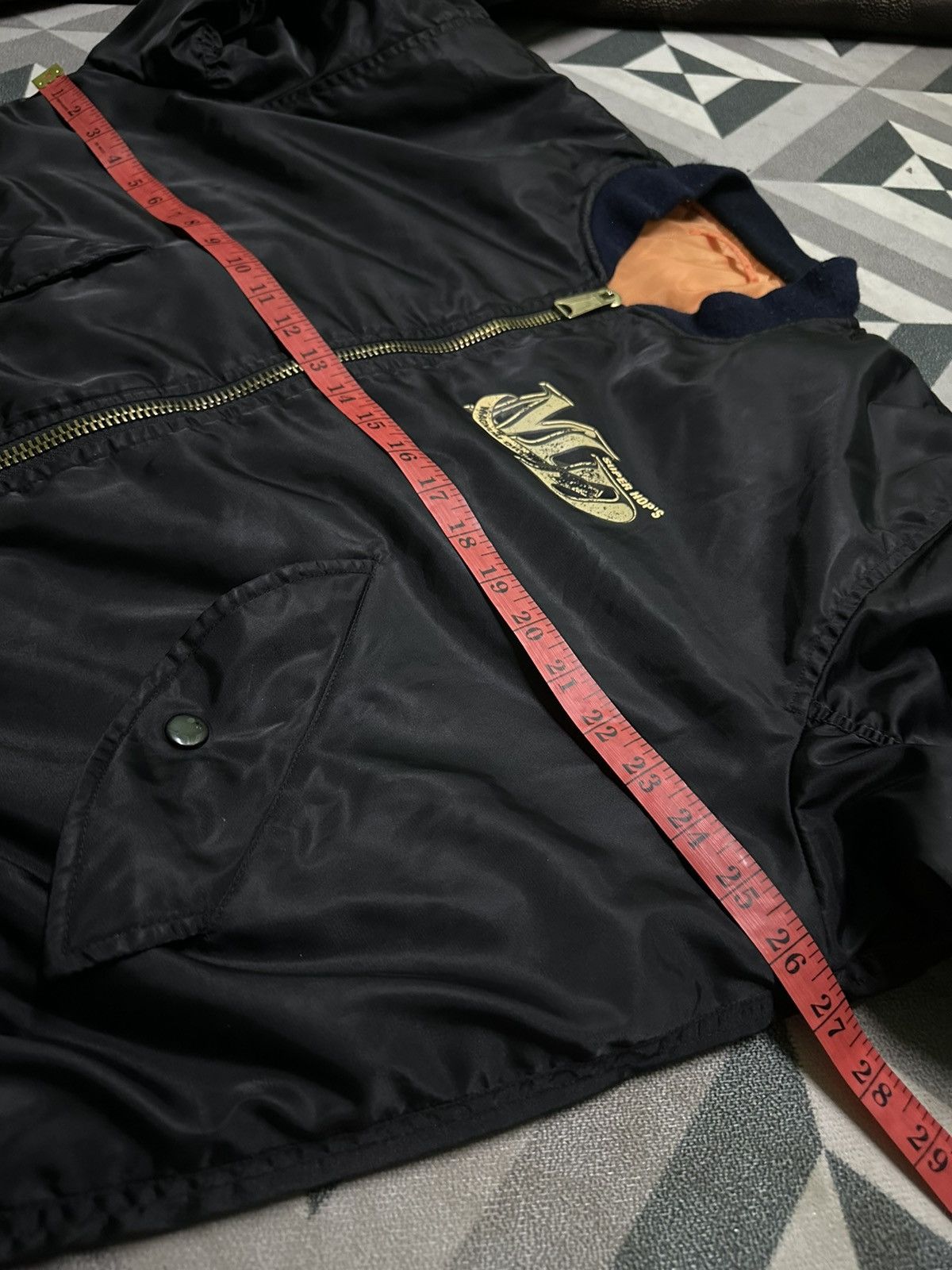 Japanese Brand Super hop magnum dry reversible bomber jacket Size US L / EU 52-54 / 3 - 10 Thumbnail