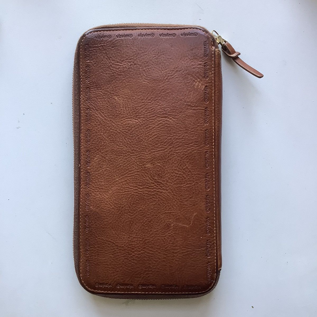 image of Visvim Passport Wallet in Brown, Men's
