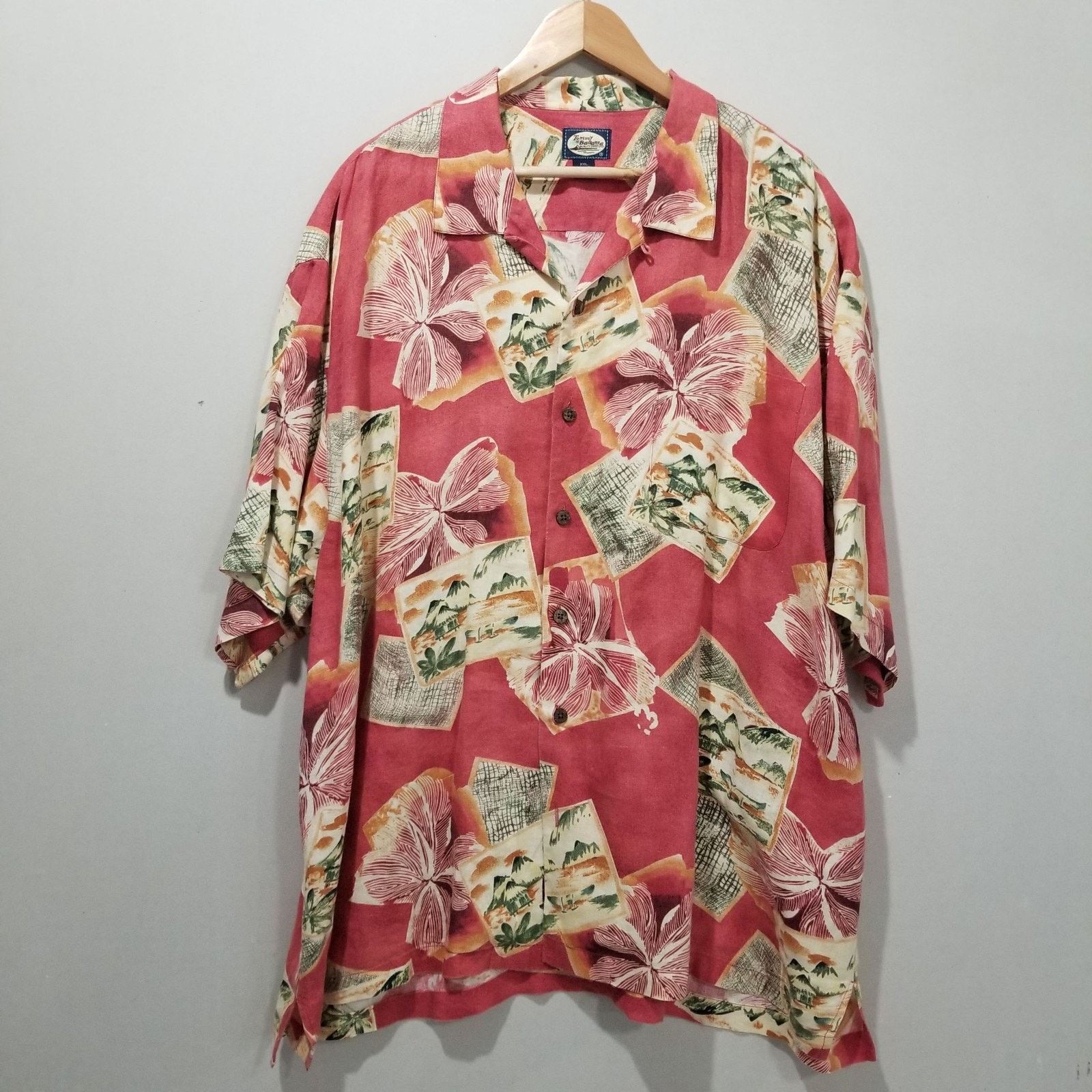 Tommy Bahama Tommy Bahama Shirt Mens XXL Linen Loop Collar Hawaiian Aloha Size US XXL / EU 58 / 5 - 12 Thumbnail