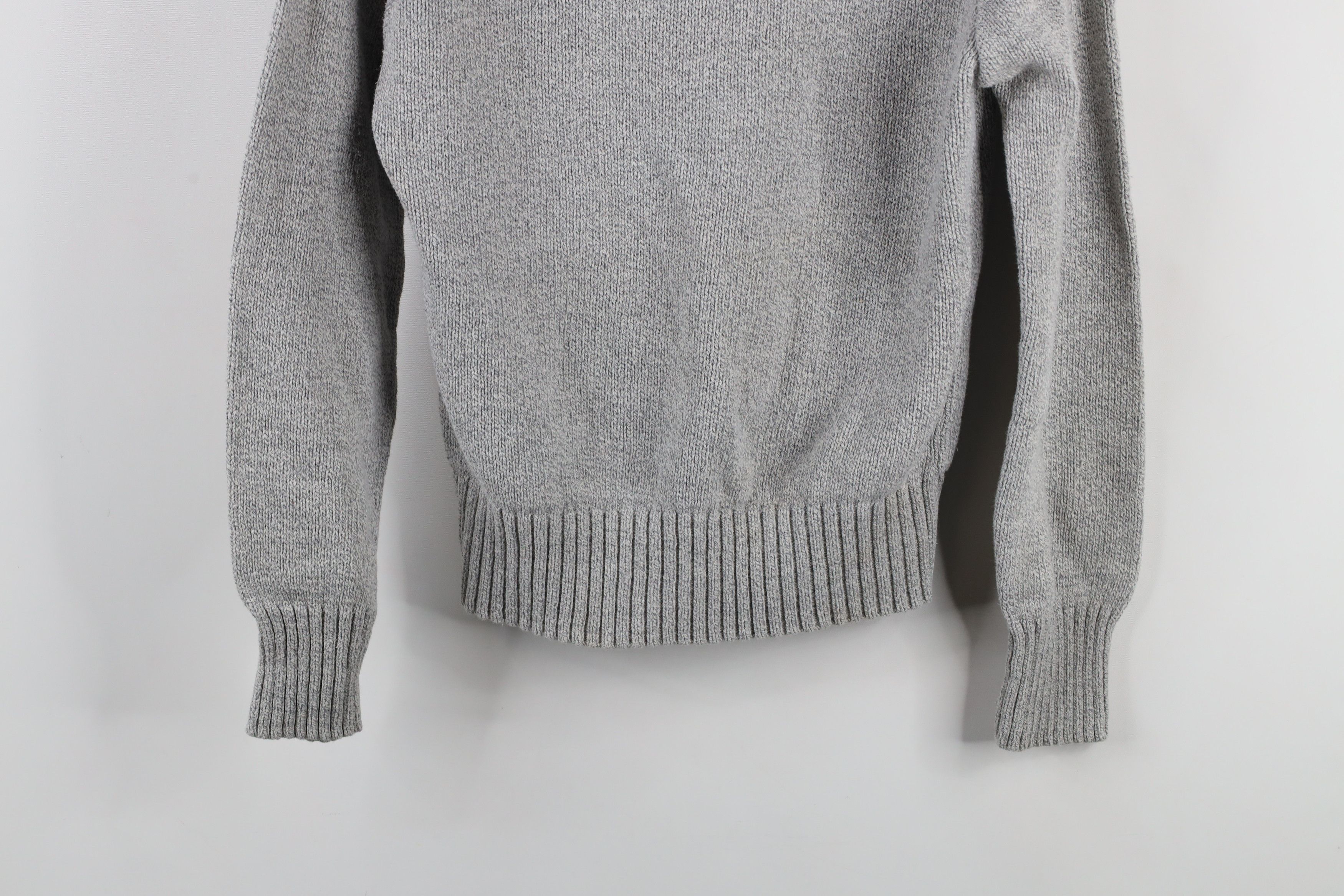 Vintage Vintage 90s Streetwear Knit Pullover Shawl Sweater Gray Size L / US 10 / IT 46 - 12 Thumbnail