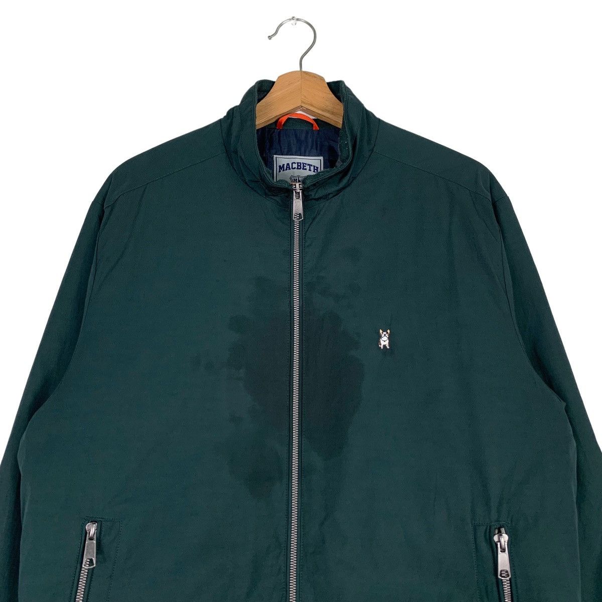 Macbeth MACBETH Green Bomber Jacket #0383-C18 Size US M / EU 48-50 / 2 - 2 Thumbnail