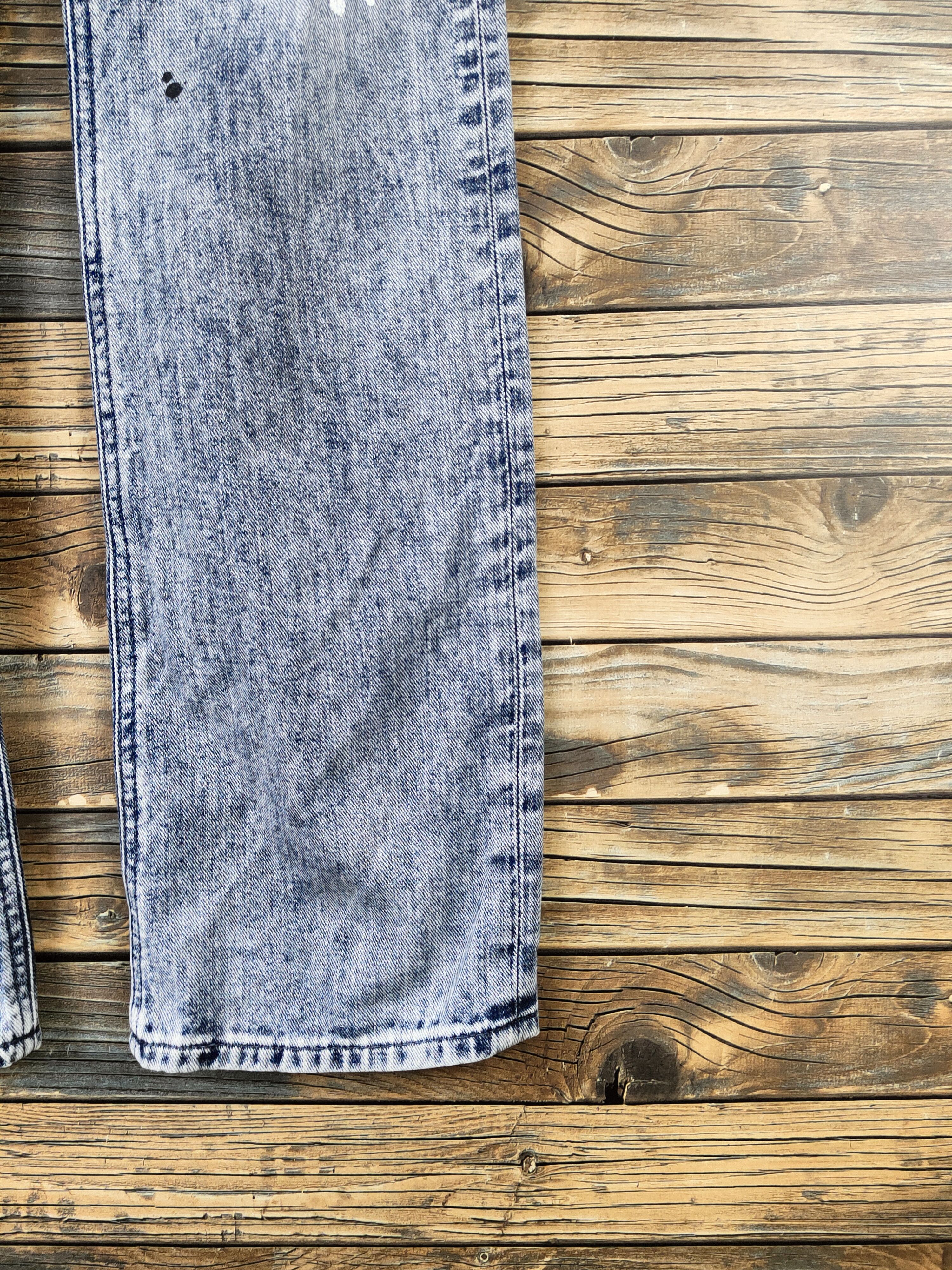 Edwin DL Something-Edwin Blue Distressed Ripped Jeans #46-105 Size 29" - 6 Thumbnail
